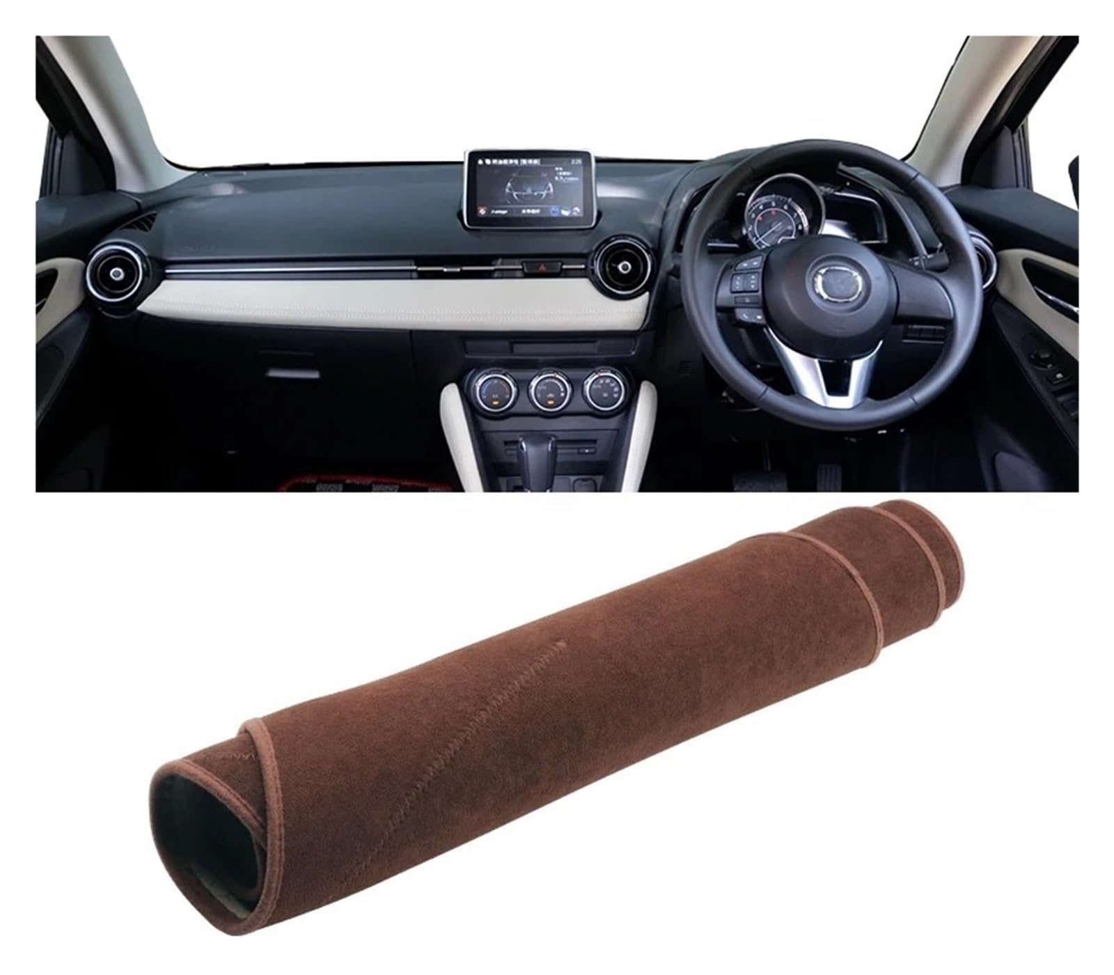 Armaturenbrett-Matte Für Mazda 2 DJ DL 2015 2016 2017 2018 2019 2020 2021 2022 2023 Auto Dashboard Abdeckung Sonnenschutz Matte Vermeiden Licht Pad Non-Slip Teppich Armaturenbrett Abdeckung(B RHD Brow Armaturenbrett-Matte Für Mazda 2 DJ DL 2015 2016 2017 2018 2019 2020 2021 2022 2023 Auto Dashboard Abdeckung Sonnenschutz Matte Vermeiden Licht Pad Non-Slip Teppich Armaturenbrett Abdeckung(B RHD Brow von ONETREND