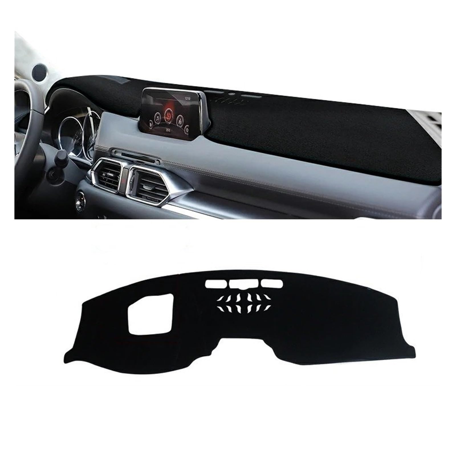 Armaturenbrett-Matte Für Mazda CX-8 CX8 CX 8 KG 2017 2018-2023 Auto Dashboard Abdeckung Vermeiden Licht Pad Sonnenschutz Matten Anti-UV-Teppiche Armaturenbrett Abdeckung(with HUD Black LHD) von ONETREND