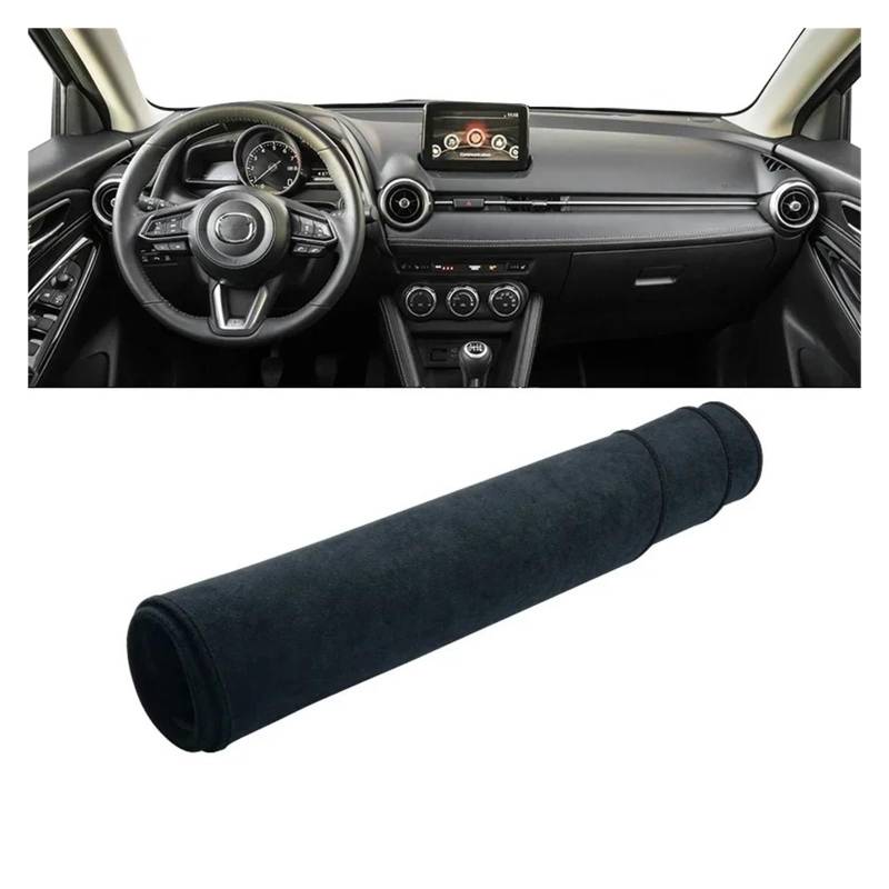 Armaturenbrett-Matte Für Mazda Für CX-3 CX3 2014 2015 2016 2017 2018 2019 2020 2021 2022 2023 Auto Dashboard Abdeckung Sonnenschutz Nicht-Slip Pad Matte Armaturenbrett Abdeckung(B LHD Black) von ONETREND