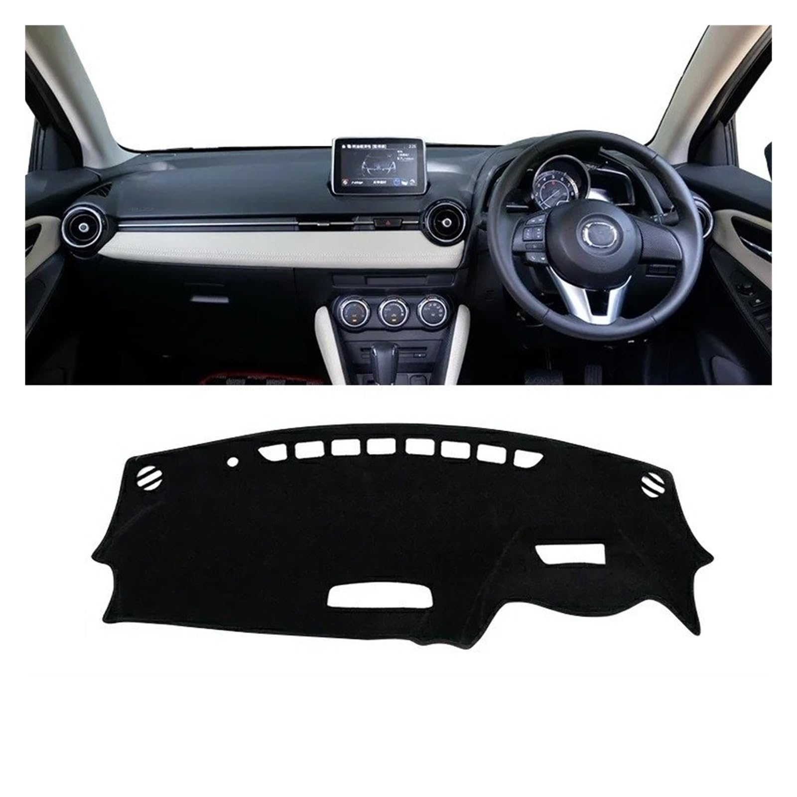 Armaturenbrett-Matte Für Mazda Für CX-3 CX3 CX 3 2014 2015 2016 2017 2018 2019 2020 2021 2022 2023 Auto Dashboard Abdeckung Vermeiden Licht Matte Anti-Uv Teppiche Armaturenbrett Abdeckung(A Black Side Armaturenbrett-Matte Für Mazda Für CX-3 CX3 CX 3 2014 2015 2016 2017 2018 2019 2020 2021 2022 2023 Auto Dashboard Abdeckung Vermeiden Licht Matte Anti-Uv Teppiche Armaturenbrett Abdeckung(A Black Side von ONETREND