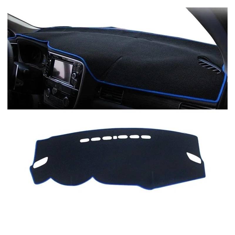 Armaturenbrett-Matte Für Mitsubishi Für Outlander 3 III 2013 2014 2015 2016 2017 2018 2019 2020 Auto Dashboard Abdeckung Sonnenschutz Nicht-Slip Matte Armaturenbrett Abdeckung(A LHD Blue Side) von ONETREND