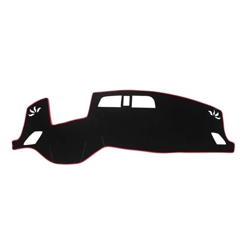 Armaturenbrett-Matte Für Mitsubishi Für Outlander IV 4 MK4 2022 2023 2024 Auto Dashboard Abdeckung Dash Matte Sonnenschutz Nicht-Slip Pad Innen Zubehör Armaturenbrett Abdeckung(A Style Red Side) von ONETREND