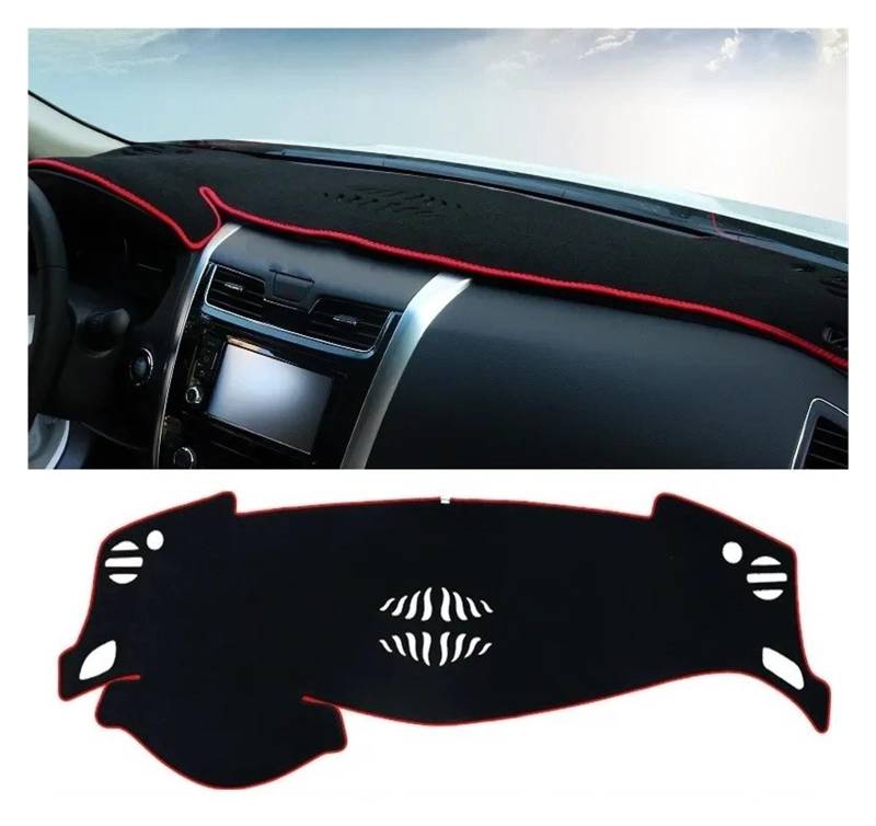 Armaturenbrett-Matte Für Nissan Für Teana J33 Für Altima L33 2013-2018 LHD Auto Dashboard Abdeckung Dash Matte Sonnenschutz Pad Teppich Trim Innen Zubehör Armaturenbrett Abdeckung(Red Side) von ONETREND