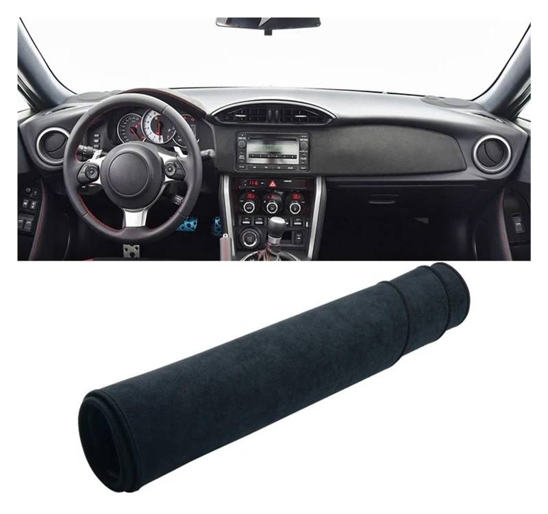 Armaturenbrett-Matte Für Subaru Für BRZ 2012 2013 2014 2015 2016 2017 2018 2019 2020 Auto Dashboard Abdeckung Nicht-Slip Matte Pads Armaturenbrett Abdeckung(B LHD Black) von ONETREND