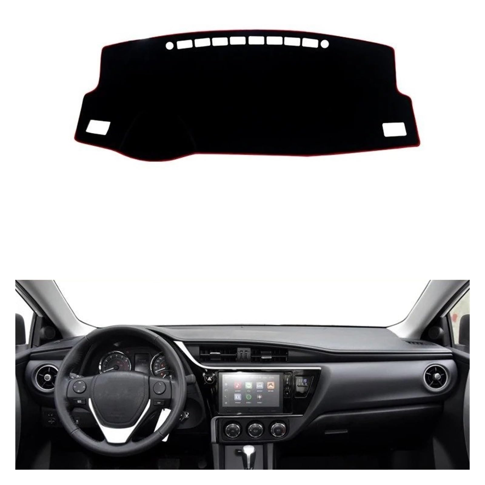Armaturenbrett-Matte Für Toyota Für Corolla E160 E170 E180 2014-2018 Auto Dashboard Vermeiden Licht Pad Instrument Plattform Schreibtisch Abdeckung Matten Zubehör Armaturenbrett Abdeckung(Front Red Si Armaturenbrett-Matte Für Toyota Für Corolla E160 E170 E180 2014-2018 Auto Dashboard Vermeiden Licht Pad Instrument Plattform Schreibtisch Abdeckung Matten Zubehör Armaturenbrett Abdeckung(Front Red Si von ONETREND