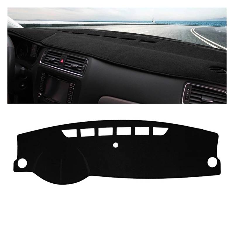 Armaturenbrett-Matte Für VW Für Jetta MK6 Für A6 2011 2012 2013 2014 2015 2016 2017 Auto Dashboard Sonnenschutz Abdeckung Instrument Panel Pad Zubehör Armaturenbrett Abdeckung(A Black Side) von ONETREND