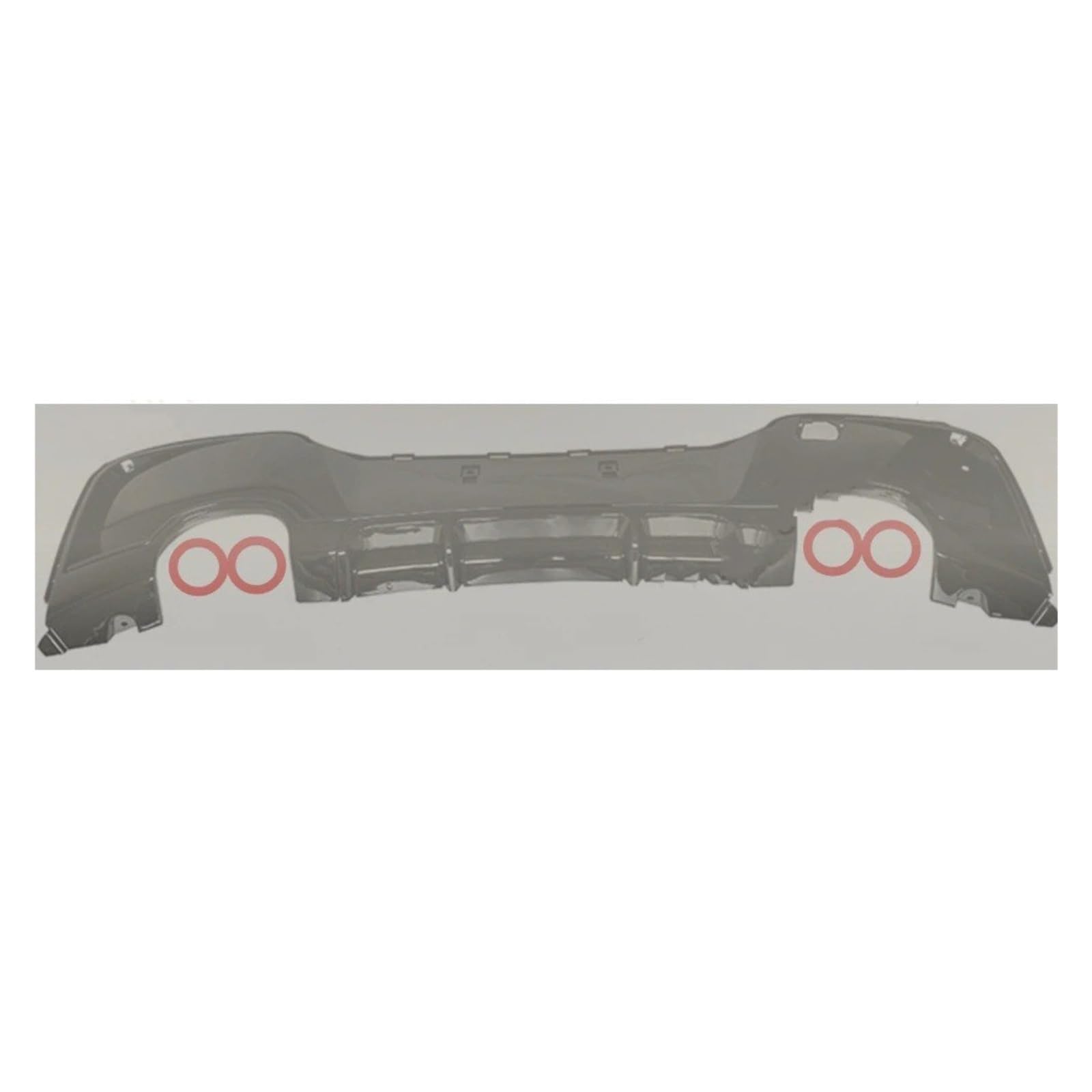 Auto Heckspoiler Für 1er F20 F21 Für Sport 118i 120i 125i M135i M140i 2011-2014 Mit Leichtem Heckstoßstangen-Diffusor Lip Dual Splitter Spoiler Kofferraum Spoiler Flügel(4 Out Carbon) von ONETREND