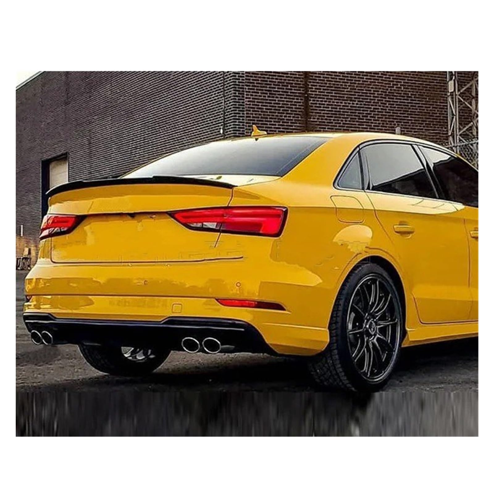 Auto Heckspoiler Für A3 Limousine 2014-2020 Für ABS-Kunststoff Unlackiert Farbe Heckspoiler Flügel Kofferraumdeckel Abdeckung Auto Styling Kofferraum Spoiler Flügel(Unpainted) von ONETREND