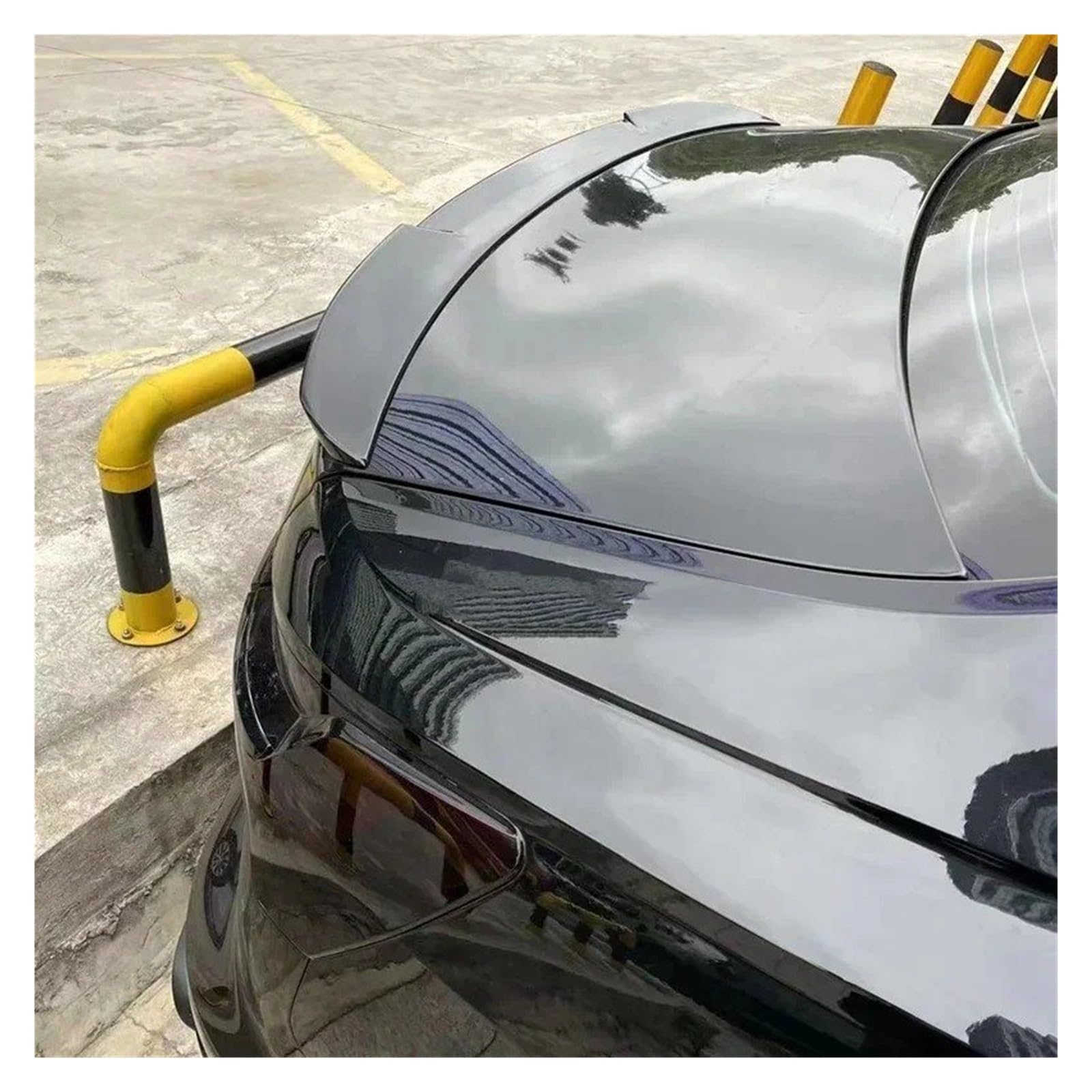 Auto Heckspoiler Für A6 Für C8 2019-2023 Spoiler ABS-Material Kofferraumlippe Flügel Spoiler Für A6 Zubehör Spezielle Dekoration Kofferraum Spoiler Flügel(Carbon Fiber Look) von ONETREND