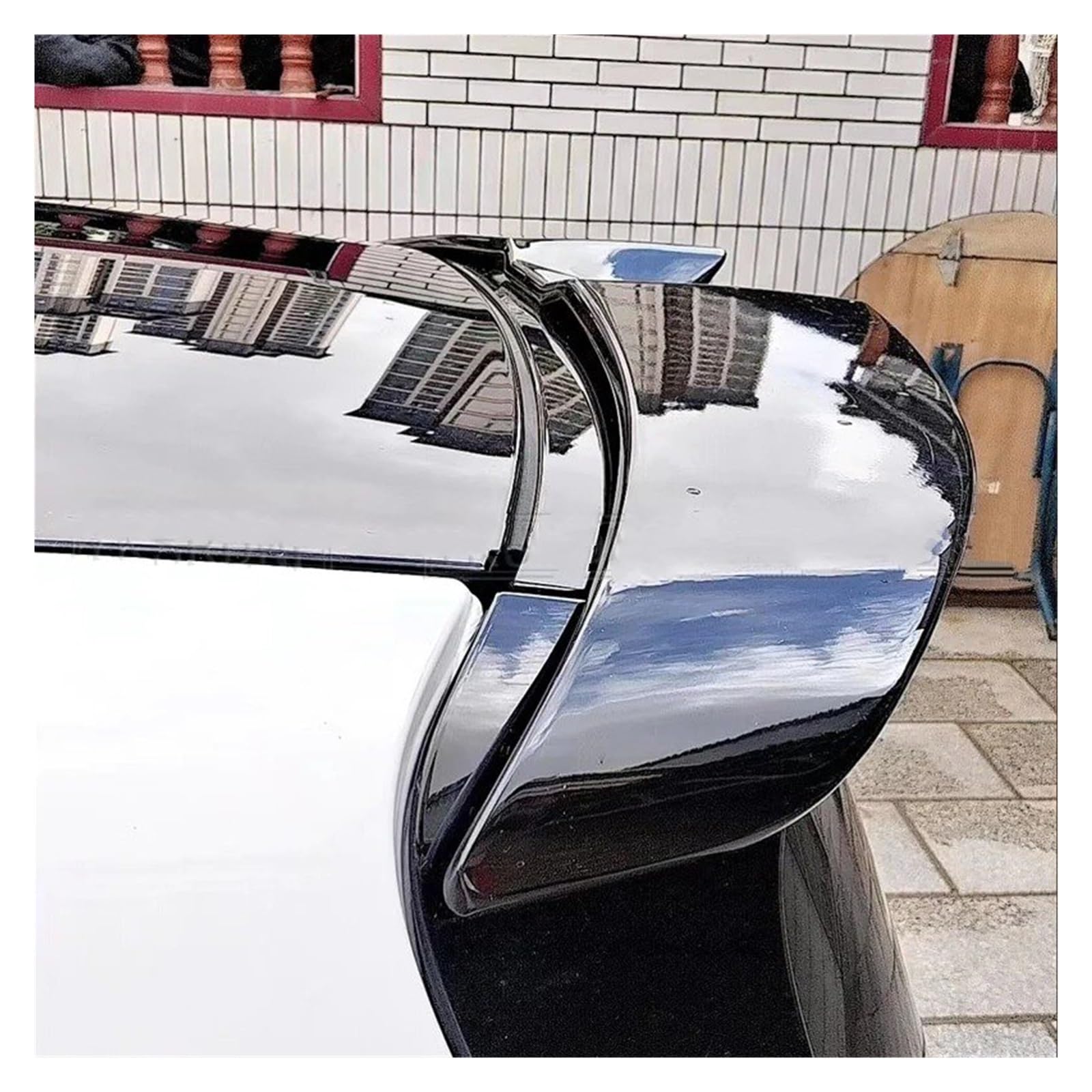 Auto Heckspoiler Für Benz Für Smart Für Fortwo Für Fourfour 453 Spoiler Für ABS-Kunststoff Unlackiert Primer Farbe Hinten Trunk Boot Flügel Spoiler Kofferraum Spoiler Flügel(Unpainted) von ONETREND
