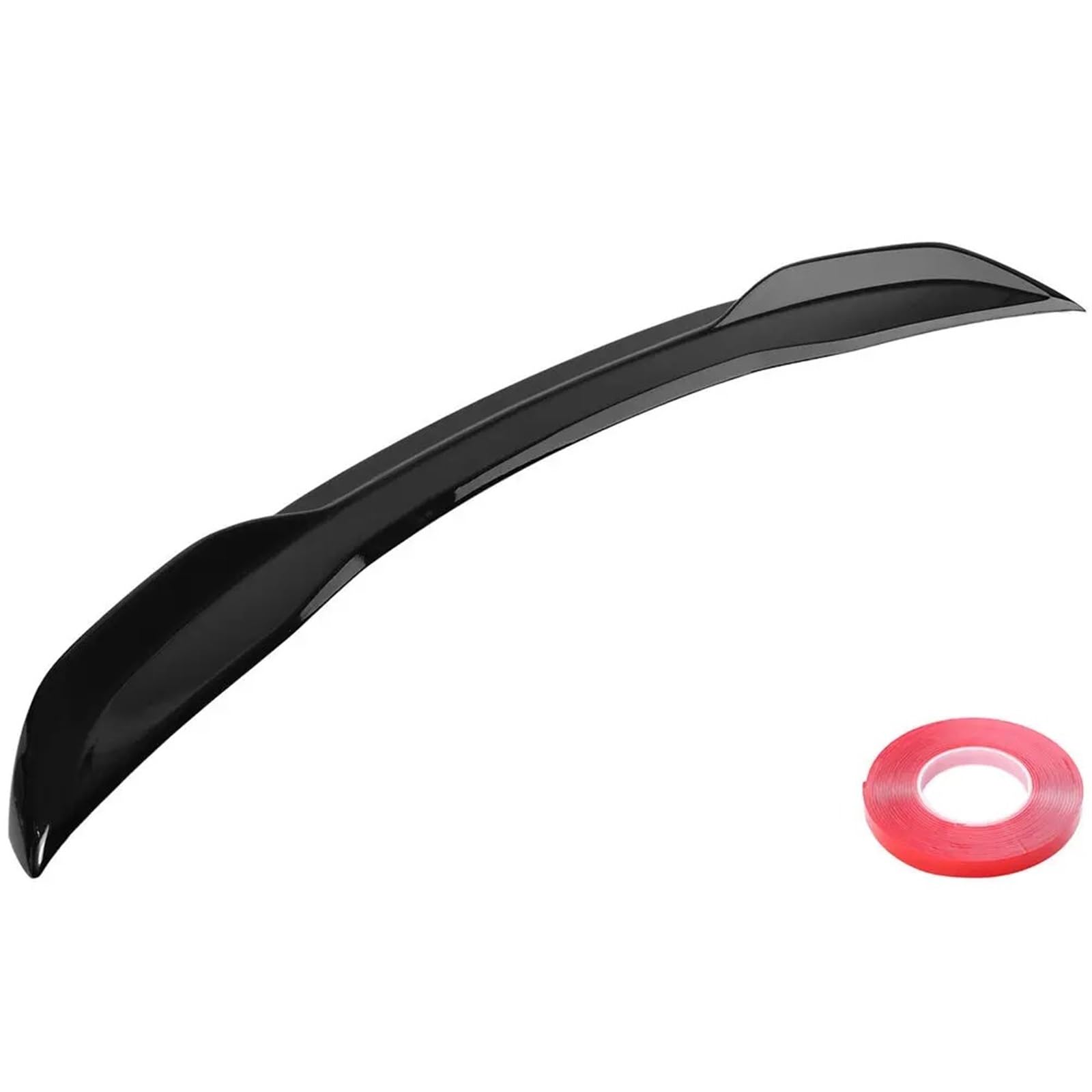 Auto Heckspoiler Für Civic 2022 2023 2024 4Dr SI Kofferraumspoilerflügel Schwarz Glänzend/Kohlefaserfarbe Sport Blade Heckflügel Kofferraum Spoiler Flügel(Bright Black) von ONETREND