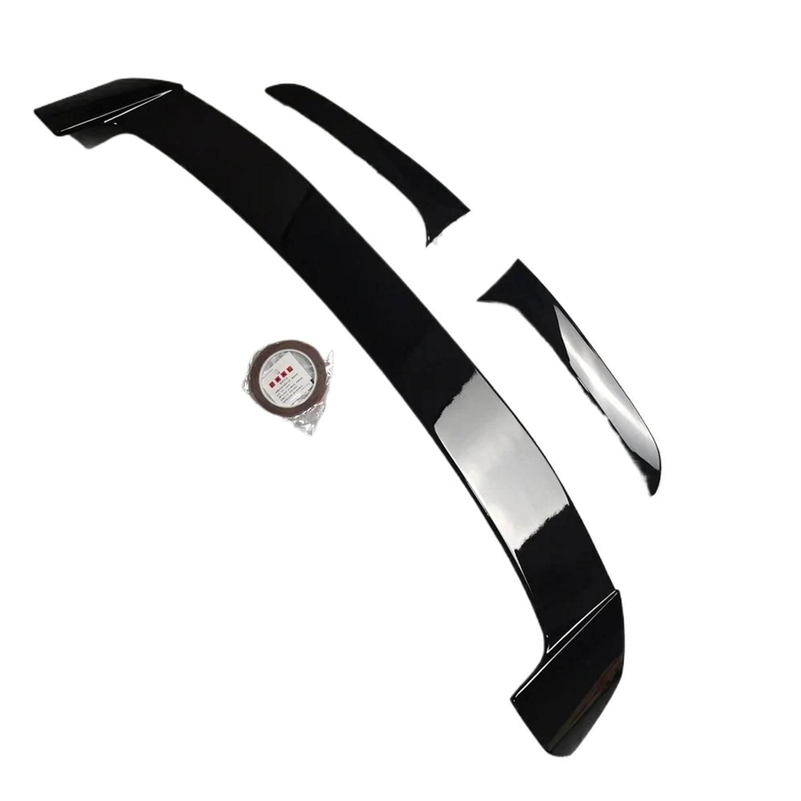 Auto Heckspoiler Für F20 116d 118i 120i 120d 125i 125d M135i M140i 2011-2019 Hinten Dach Spoiler & Hinten Seite Splitter Heckspoiler Flügel Kofferraum Spoiler Flügel(Gloss Black Set) von ONETREND