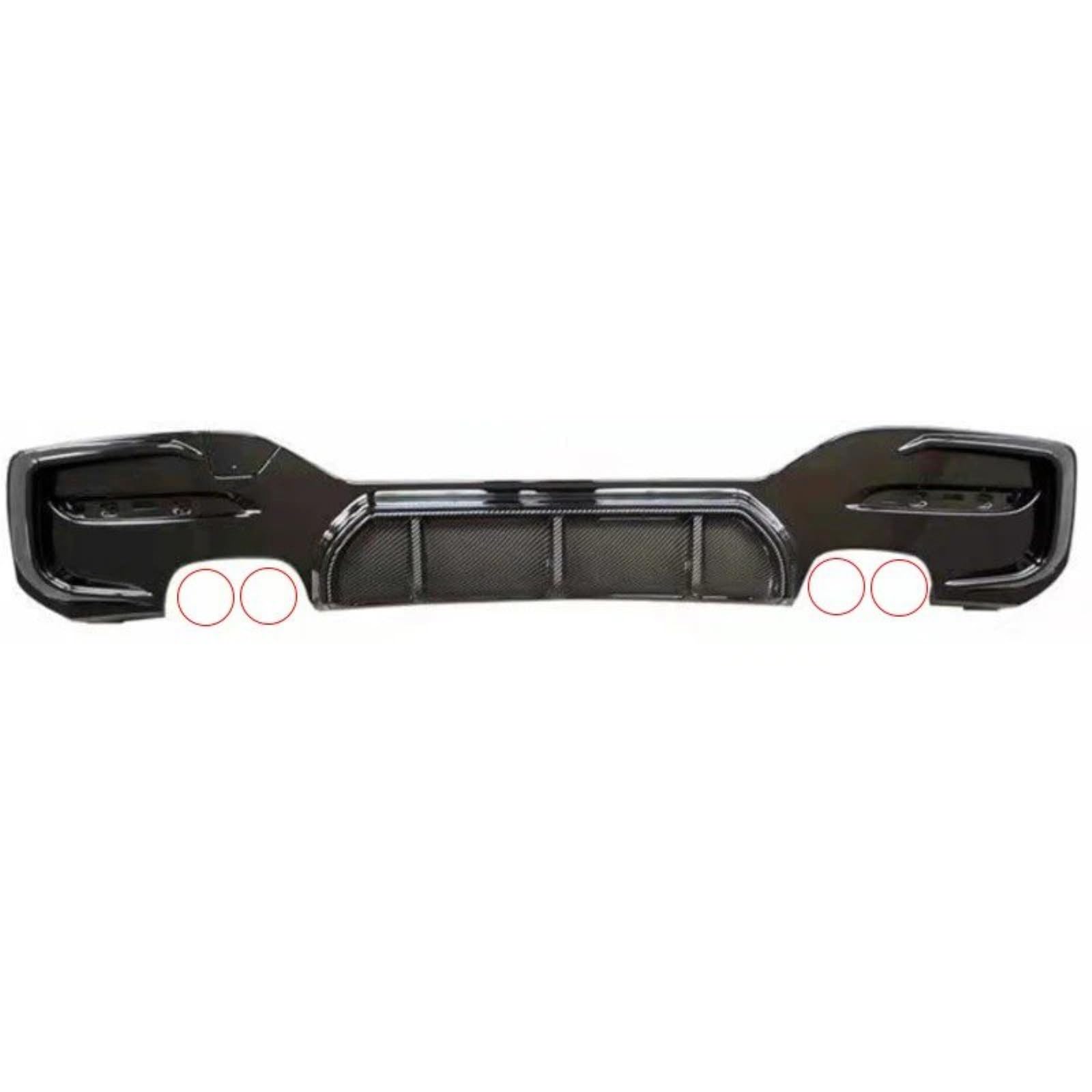 Auto Heckspoiler Für F20 F21 Fließheck 118i 120i 125i M135i M140i 2012-2019 (Nur Für Sport) Schwarz Carbon Heckstoßstange Cupspoiler Diffusorlippe Kofferraum Spoiler Flügel(15-19 MP Carbon 22) von ONETREND