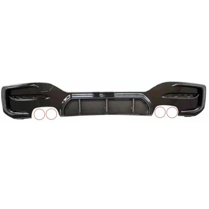 Auto Heckspoiler Für F20 F21 Fließheck 118i 120i 125i M135i M140i 2012-2019 (Nur Für Sport) Schwarz Carbon Heckstoßstange Cupspoiler Diffusorlippe Kofferraum Spoiler Flügel(15-19 MP Carbon 22) von ONETREND