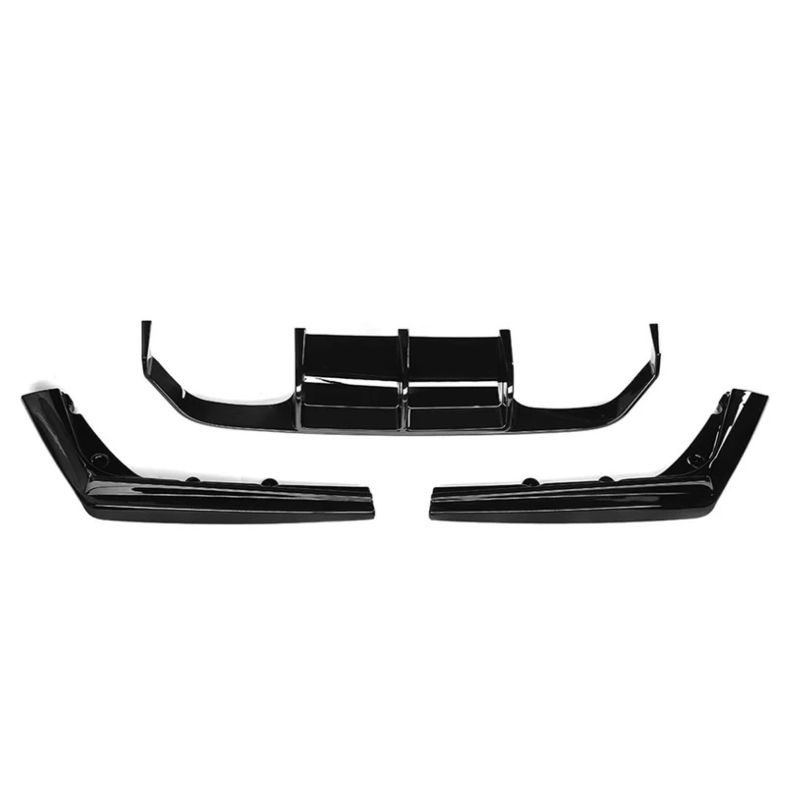 Auto Heckspoiler Für F80 Für M3 F82 Für M4 2015-2020 3X Auto Heckstoßstange Lip Diffusor Spoiler Seitensplitter Schürze Klappen Chassis Spoiler Deflektor Kofferraum Spoiler Flügel(Glossy Black) von ONETREND