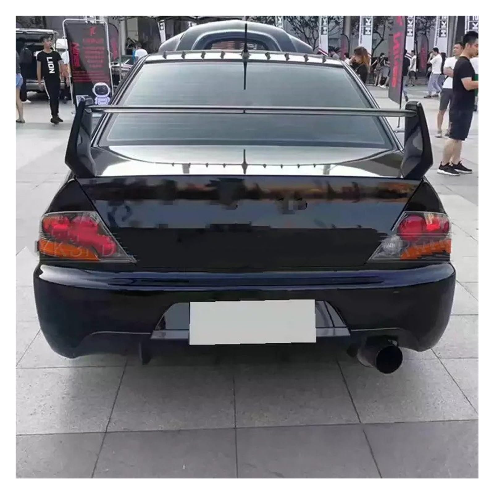 Auto Heckspoiler Für Mitsubishi Für Lancer Spoiler 2003-2008 ABS Spoiler Auto Heckflügel Dekoration Heckspoiler Flügel Für Lancer Für FD2 Spoiler Kofferraum Spoiler Flügel(Unpainted) von ONETREND