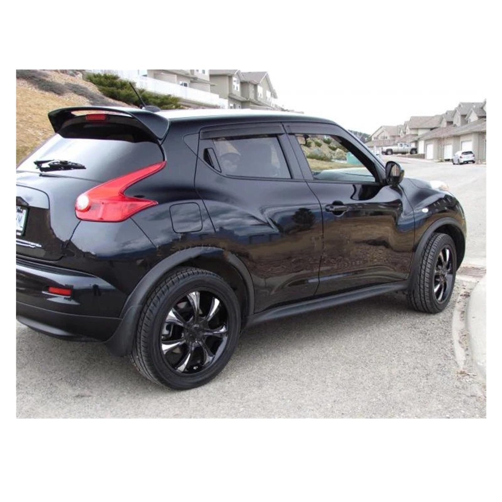 Auto Heckspoiler Für Nissan Für Juke Spoiler 2010-2015 Spoiler Für ABS Material Auto Hinten Flügel Primer Farbe Heckspoiler Kofferraum Spoiler Flügel(Unpainted) von ONETREND