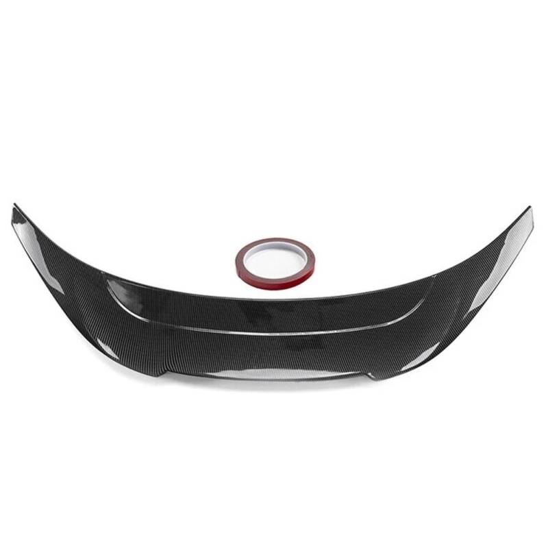 Auto Heckspoiler Für Subaru Für BRZ Für TOYOTA GR 86 2022 2023 V-Spoiler Carbon Fiber Pattern Trunk GT Spoiler Wing Auto Heckklappe Lip Body Kit Zubehör Kofferraum Spoiler Flügel(Carbon fiber pattern) von ONETREND