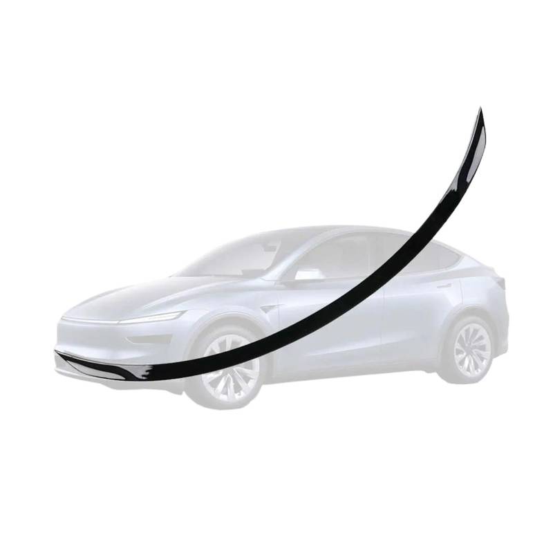 Auto Heckspoiler Für Tesla Für Modell Y 2025 Für Juniper ABS Matte Carbon Fiber Pattern Spoiler Glänzend Schwarz Heckkofferraumflügel Auto Modifiziertes Zubehör Kofferraum Spoiler Flügel(Glossy Black) von ONETREND
