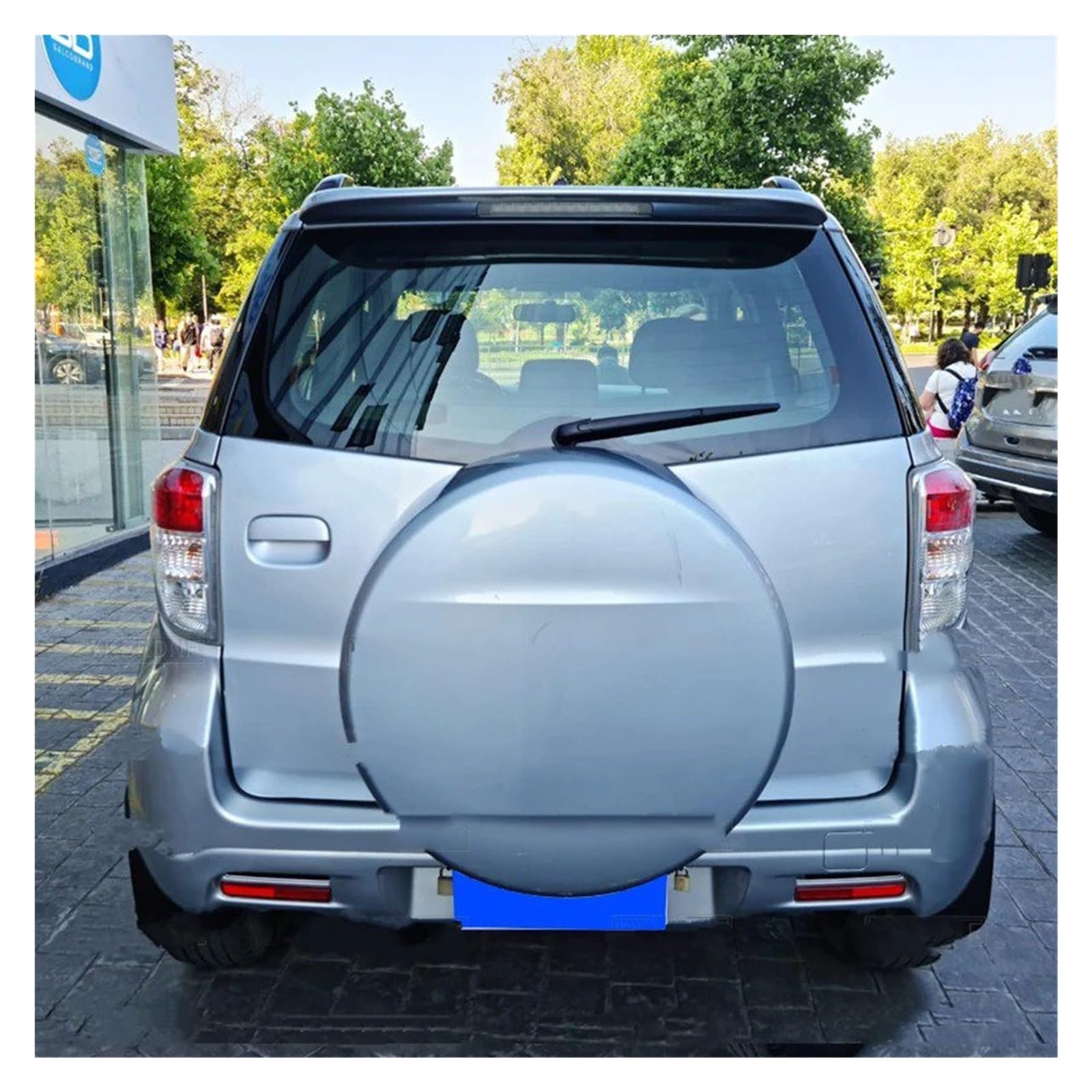 Auto Heckspoiler Für Toyota Für Rush 2008 2009 2010 2011 2012 2013 Spoiler Für ABS Material Auto Hinten Flügel Heckspoiler Kofferraum Spoiler Flügel(Silver) von ONETREND