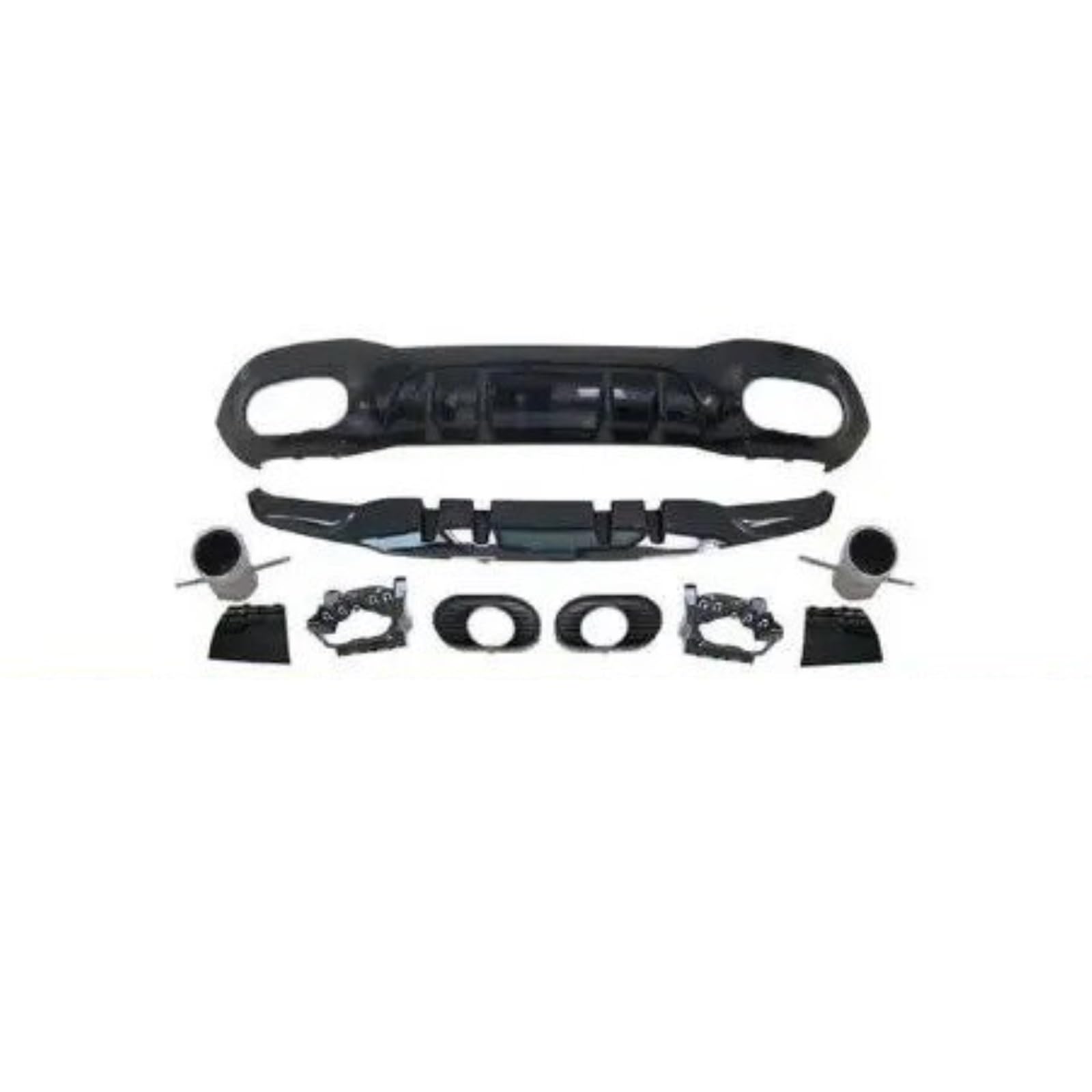 Auto Heckspoiler Für W177 2019–2020 A-Klasse A180 A200 A220 A250 Heckdiffusor Limousine Fließheck Heckstoßstange Lippe Endrohr A35 Stil Kofferraum Spoiler Flügel(A*35 Hatchback Black) von ONETREND