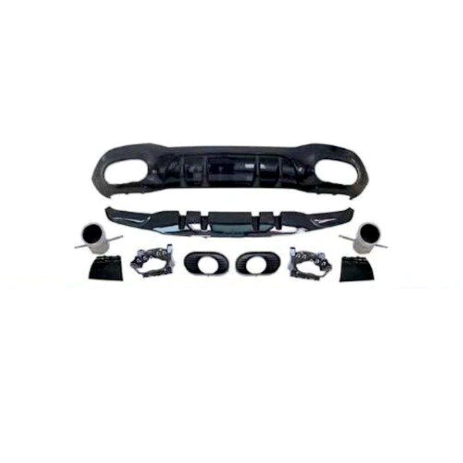 Auto Heckspoiler Für W177 2019–2020 A-Klasse A180 A200 A220 A250 Heckdiffusor Limousine Fließheck Heckstoßstange Lippe Endrohr A35 Stil Kofferraum Spoiler Flügel(A*35 Sedan Black) von ONETREND