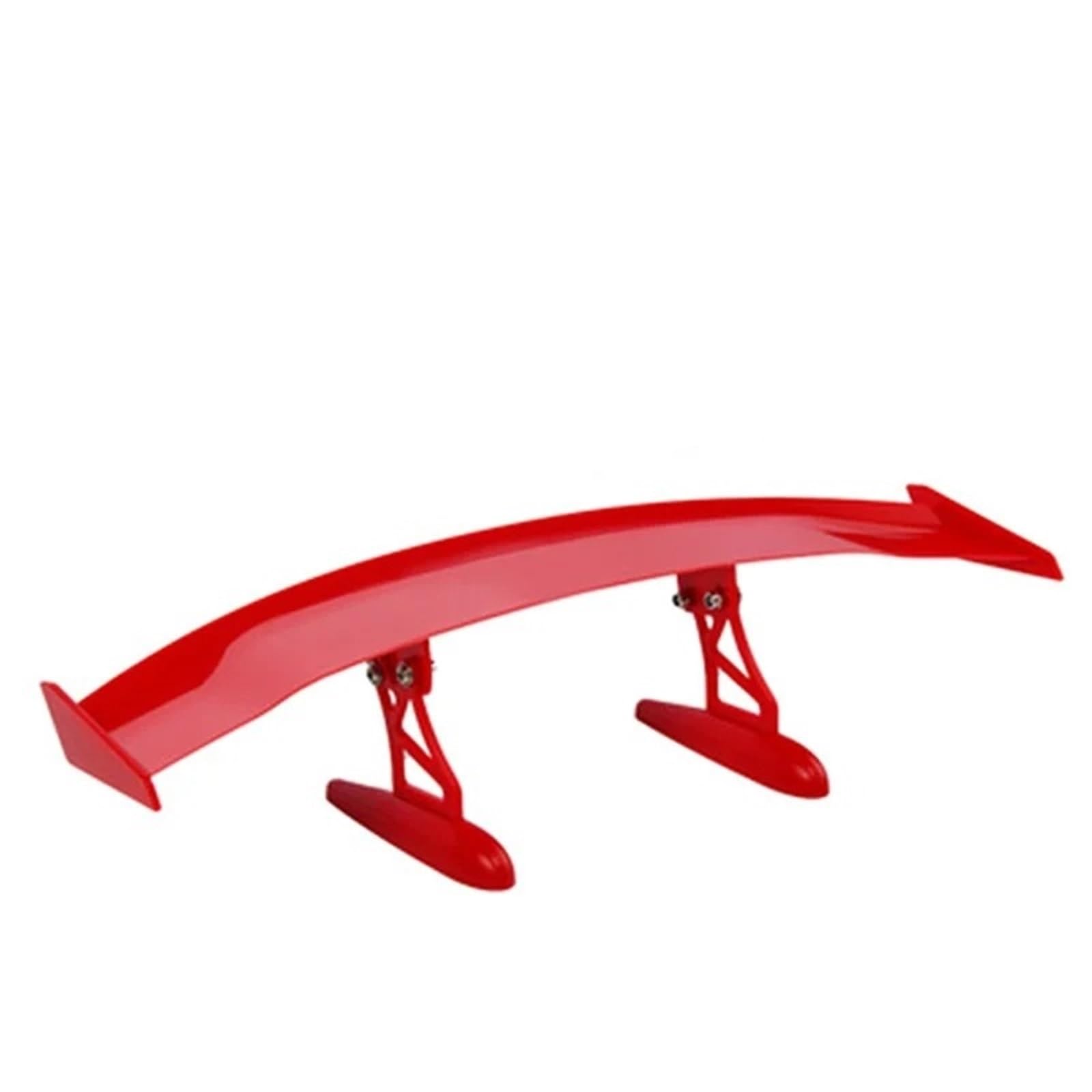 Auto Heckspoiler Universal Auto Modifizierter Heckflügel Carbonfaser Lackierter Heckspoiler Kleinwagen Kofferraum Außenflügel Teile Auto Styling Kofferraum Spoiler Flügel(Red-Ordinary) von ONETREND