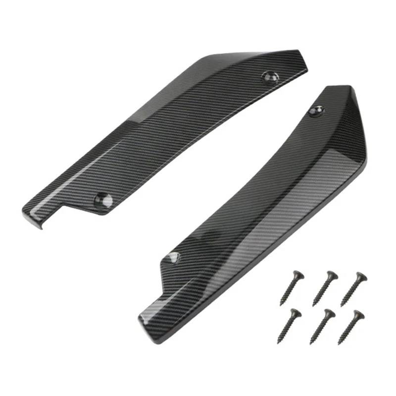 Auto Heckspoiler Universal Auto Vorne Hinten Stoßstange Streifen Lip Spoiler Diffusor Splitter Scratch Protector Carbon Fiber Winglets Seite Rock Erweiterung Kofferraum Spoiler Flügel(Carbon Fiber) von ONETREND