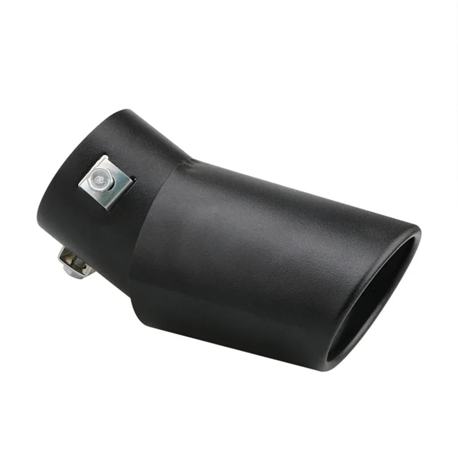 Endrohrblende 1 STÜCKE 2,5 "Einlass Auto Auto Auspuff Schalldämpfer Spitze Rohr Edelstahl Chrom Trim Hinten Schwanz Kehle Für Die Meisten Autos Auto Auspuff Endrohr(Black Bent) von ONETREND
