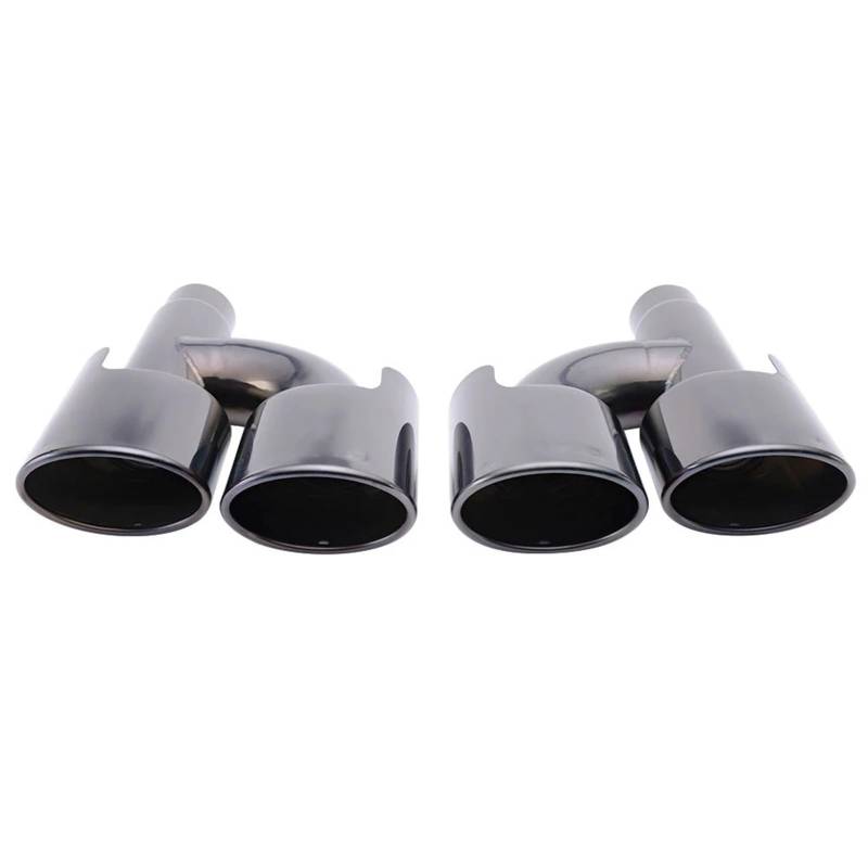 Endrohrblende 1 Satz 57 Mm Auspuffspitzen Doppelter Autoschalldämpfer Ovales Fahrzeug-Endrohr Universalauspuff Edelstahl Ovale Auspuffspitze Auto Auspuff Endrohr(H0EJ30213e-LR-AG) von ONETREND