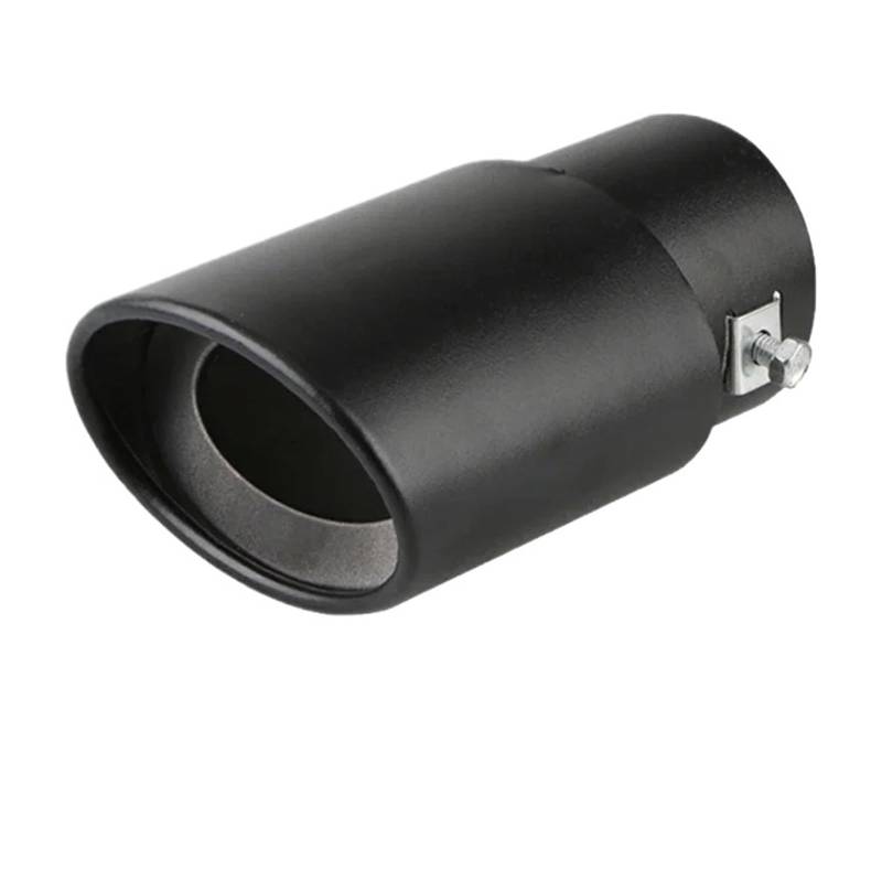 Endrohrblende Automobil-Endrohr Edelstahl Schalldämpfer Endrohr Endrohr Endgasabdeckung Auspuffrohr Modifikation Spezial Endrohr Allgemein Auto Auspuff Endrohr(Straight Black) von ONETREND