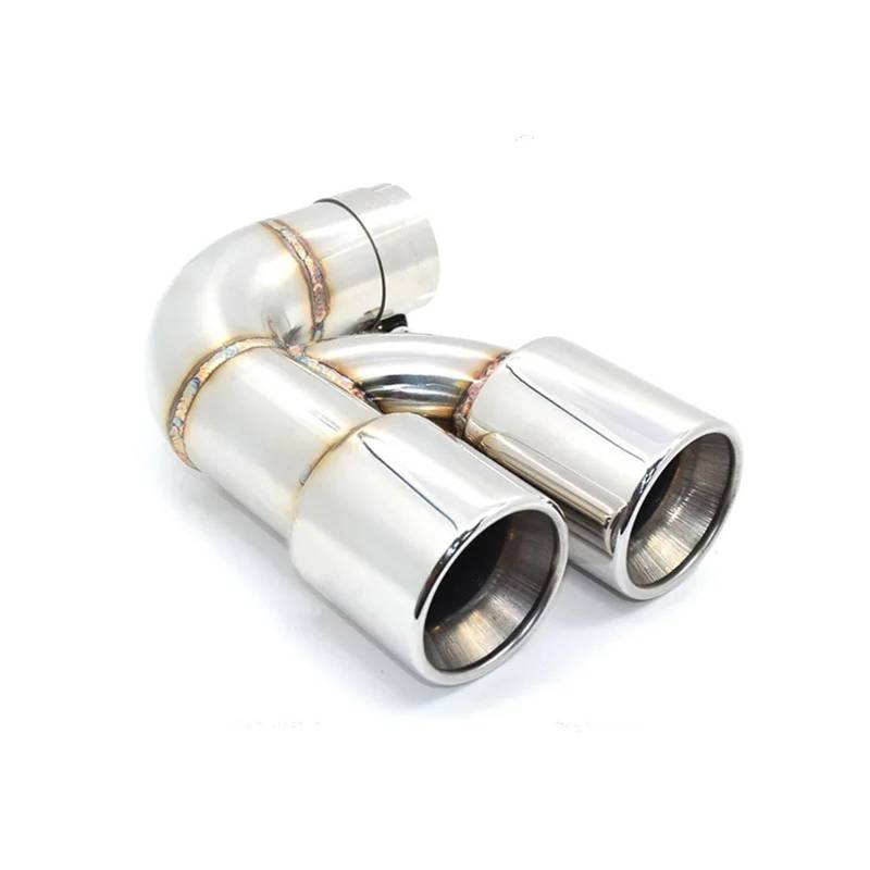 Endrohrblende Für 118i 116i 120i F20 F21 2013-2016 Edelstahl Carbon Fiber Dual Auspuff TIPP Auto Auspuff Schalldämpfer Spitze Endrohr Auto Auspuff Endrohr(116i Silver) von ONETREND