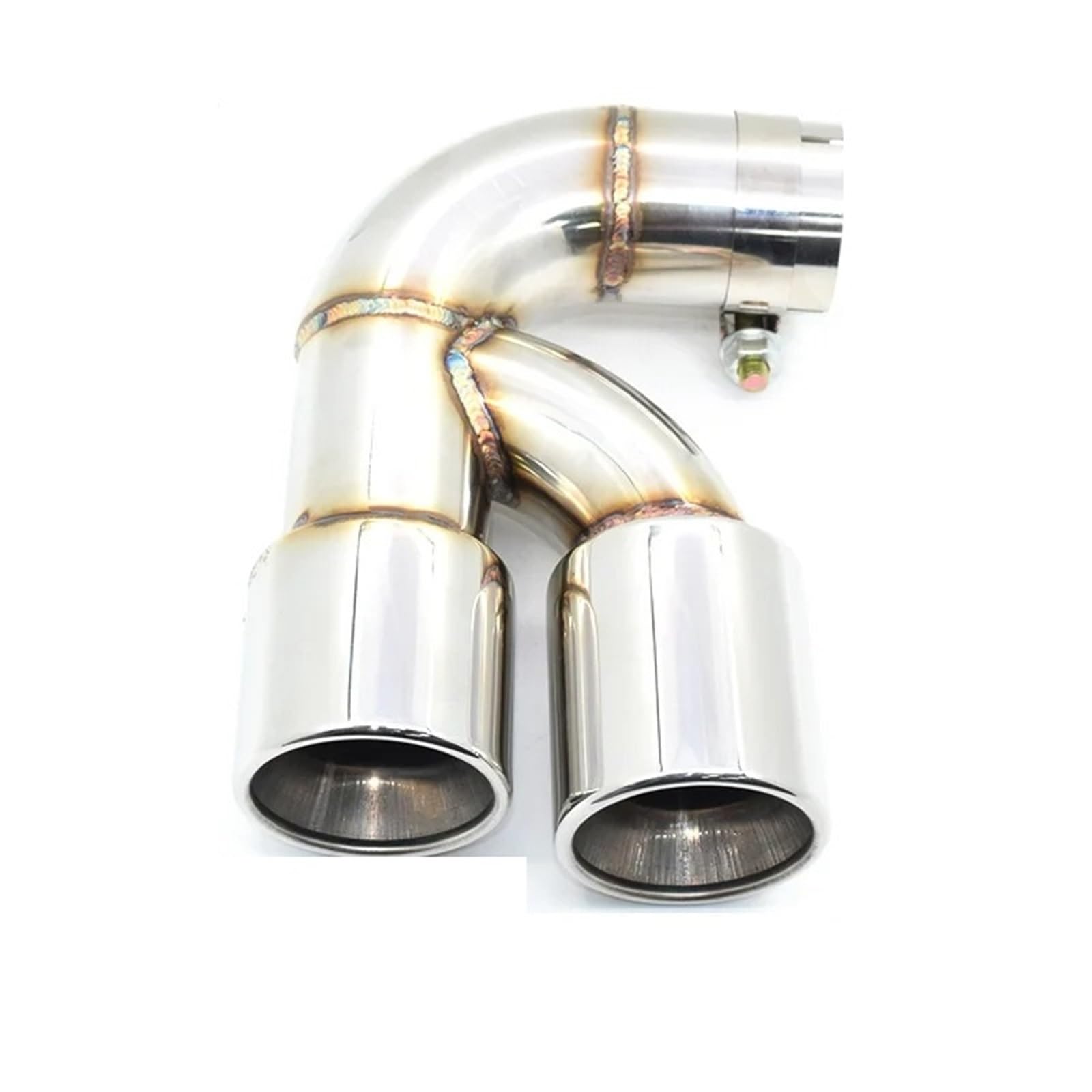 Endrohrblende Für 118i F20 F21 63mm Düse 1 Stück 304 Edelstahl Kohlefaser Doppelauspuffblende Autoauspuff Schalldämpfer Spitze TwinTailpipe Auto Auspuff Endrohr(Silver 118i) von ONETREND
