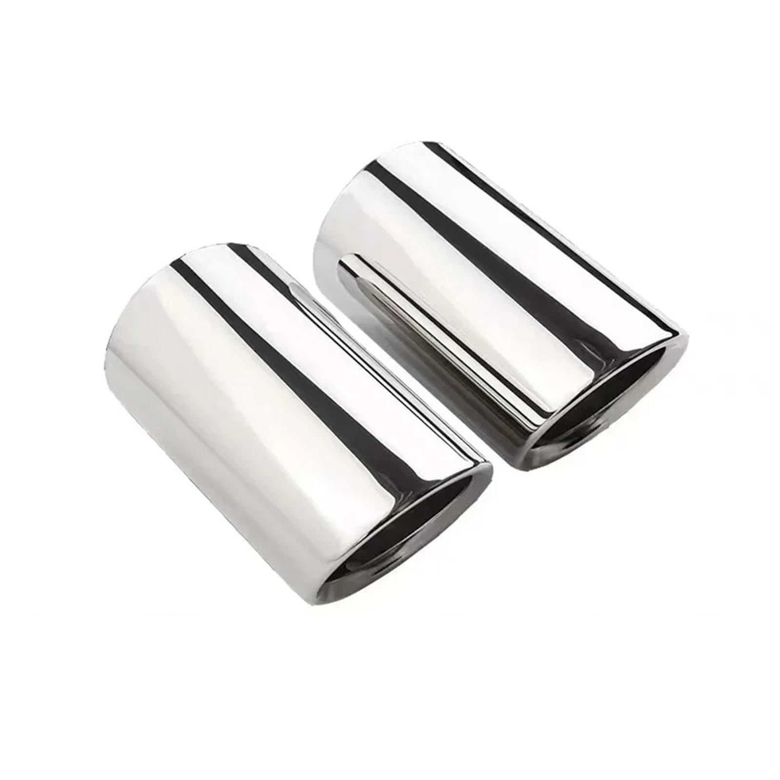 Endrohrblende Für 325i 328i Und 320li 520 525li 528li 2005–2012 1 Paar Edelstahl-Auspuffschalldämpfer-Endrohrspitzen Paarweise Kompatibel Auto Auspuff Endrohr(Silver) von ONETREND