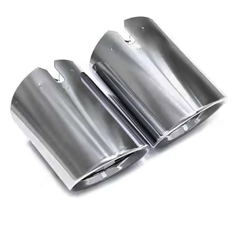 Endrohrblende Für 3er G20 G21 318i 320d 330i 330e 2019-2024 Auspuffrohrersatz Schwarze Edelstahlspitze Düse Auspuffhaube Auto Auspuff Endrohr(Silver) von ONETREND