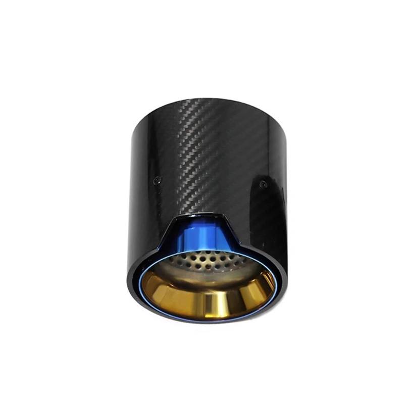 Endrohrblende Für 3er G20 G21 320D 330i 320i Schalldämpferspitze Endrohr Ersatz Performance Carbon Fiber Auspuffanlage Düse Auto Auspuff Endrohr(Black 1 Pcs) von ONETREND