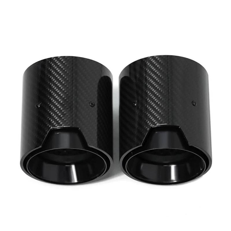 Endrohrblende Für 3er G20 G21 320d 320i 330i 2020–2024 Performance Carbon Fiber Auspuffanlage Düse Schalldämpfer Endrohr Auto Auspuff Endrohr(Black) von ONETREND