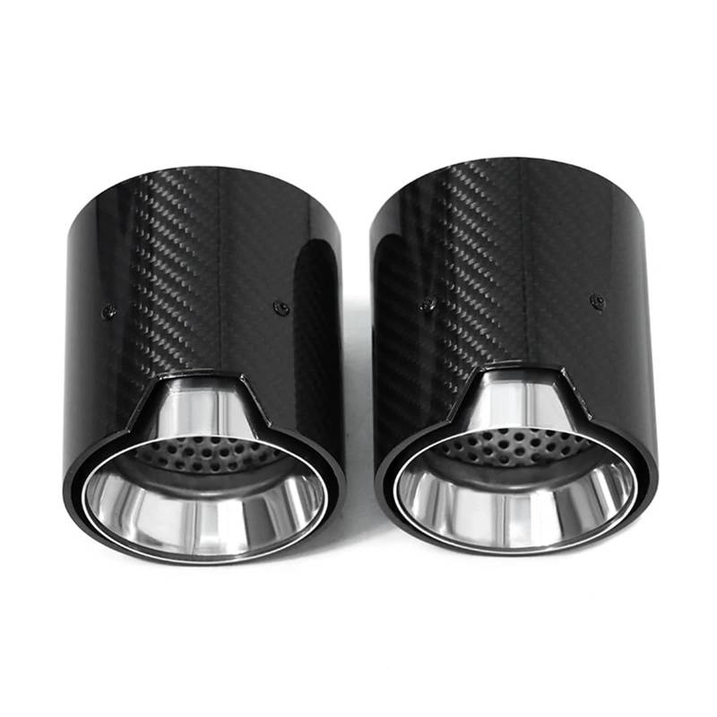 Endrohrblende Für 3er G20 G21 320d 320i 330i 2020–2024 Performance Carbon Fiber Auspuffanlage Düse Schalldämpfer Endrohr Auto Auspuff Endrohr(Silver) von ONETREND