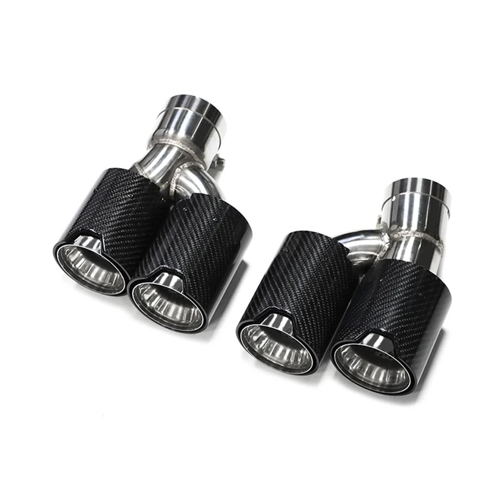 Endrohrblende Für 5 Series G30 G31 525i 530i 528i 2018+ Auspuffblende Endrohrumbau Quad-Schalldämpferspitze Performance-Auspuffanlagen Auto Auspuff Endrohr(Carbon Fiber A) von ONETREND