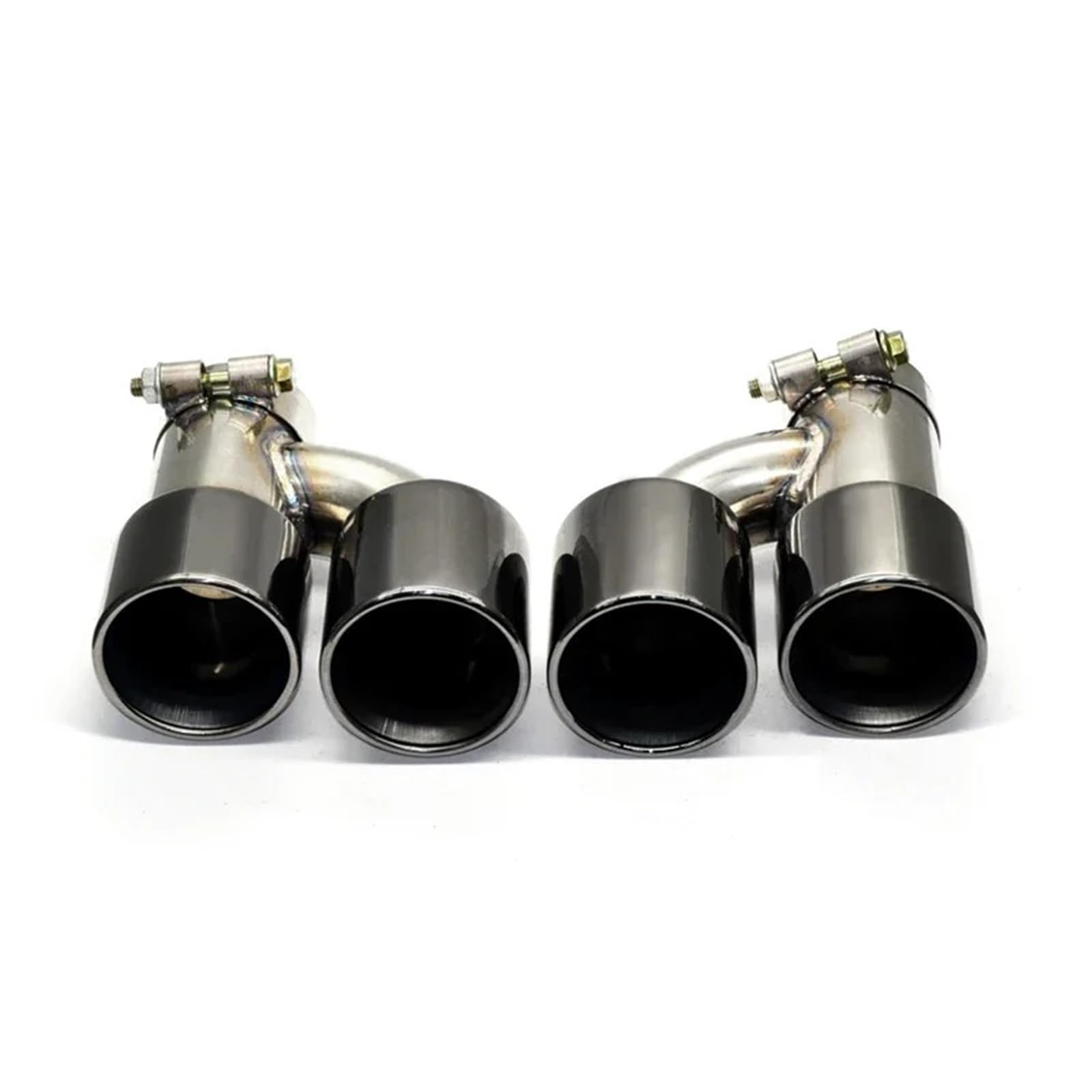 Endrohrblende Für 535i F10 F11 640i 2011-2017 Doppelauspuffblende Für M5-Look Vierfach-Endrohr-Auspuffanlage Edelstahl-Schalldämpfer-Modifikation Auto Auspuff Endrohr(Black) von ONETREND