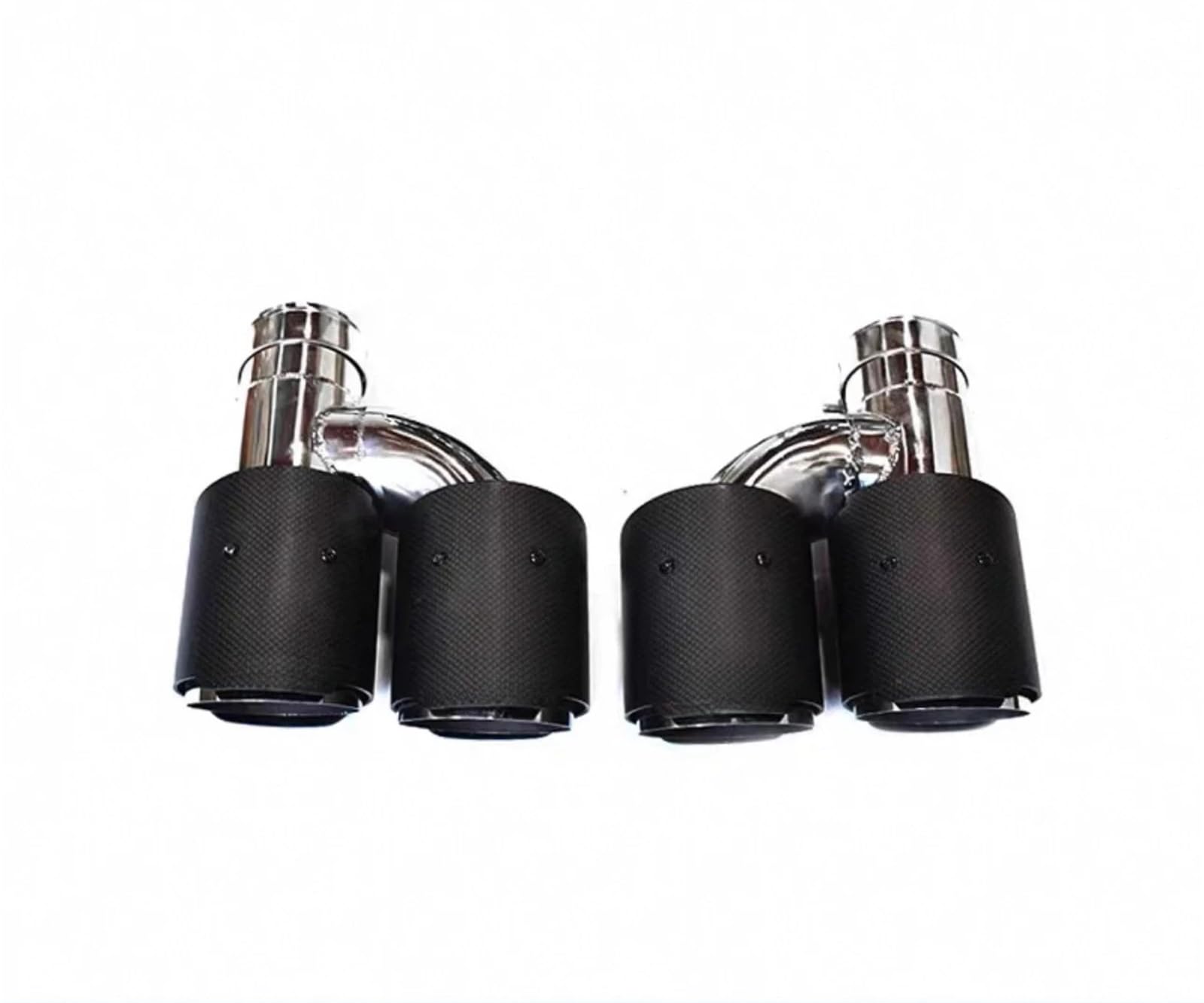 Endrohrblende Für 535i F10 F11 640i 2011-2017 Doppelauspuffblende Für M5-Look Vierfach-Endrohr-Auspuffanlage Edelstahl-Schalldämpfer-Modifikation Auto Auspuff Endrohr(Carbon Fiber Look B) von ONETREND