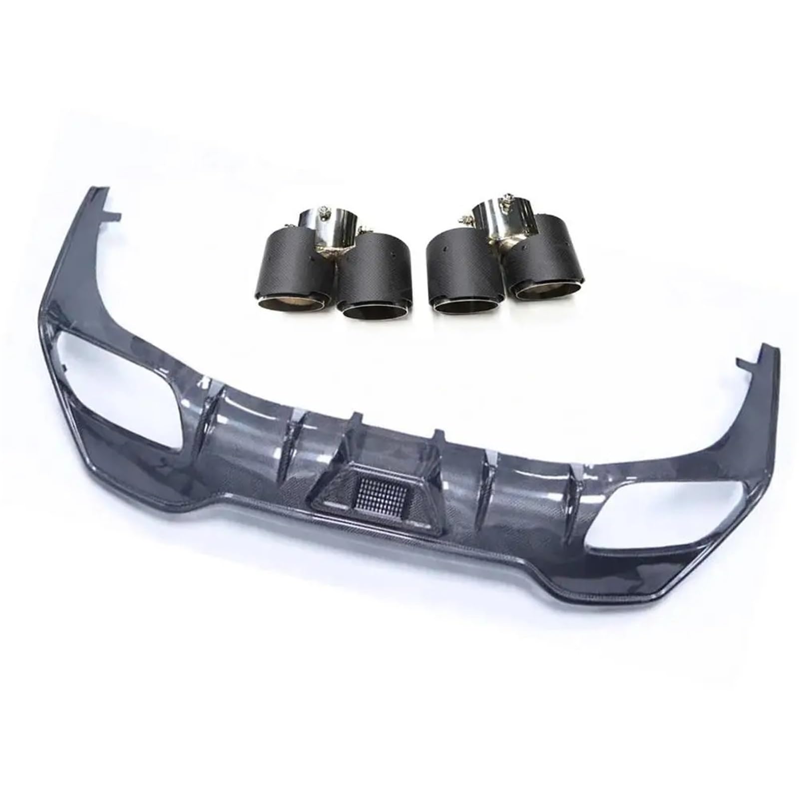 Endrohrblende Für 8 Series G14 G15 Coupé 2019-2022 Carbon Fiber Auto Heckstoßstangendiffusor Mit Auspuffspitzen Für FRP Bodykits Zubehör Auto Auspuff Endrohr Endrohrblende Für 8 Series G14 G15 Coupé 2019-2022 Carbon Fiber Auto Heckstoßstangendiffusor Mit Auspuffspitzen Für FRP Bodykits Zubehör Auto Auspuff Endrohr von ONETREND