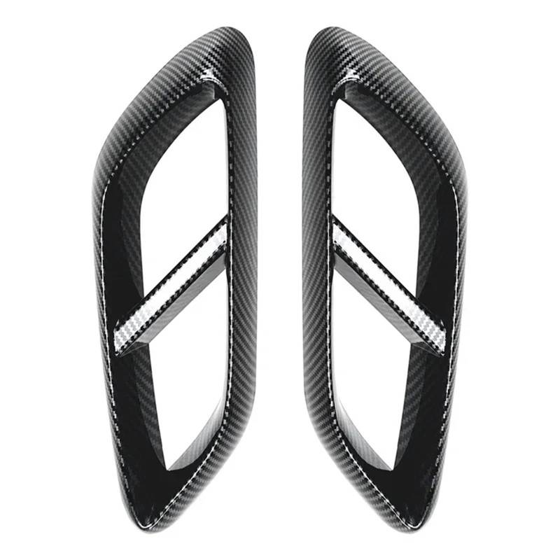 Endrohrblende Für Benz E Für Klasse W214 2024+ E260 300 Für AMG Auto Heckauspuffrohr Schwanz Untere Schalldämpferspitzen Abdeckung Zieraufkleber Auto Auspuff Endrohr(Carbon Fiber Look) von ONETREND
