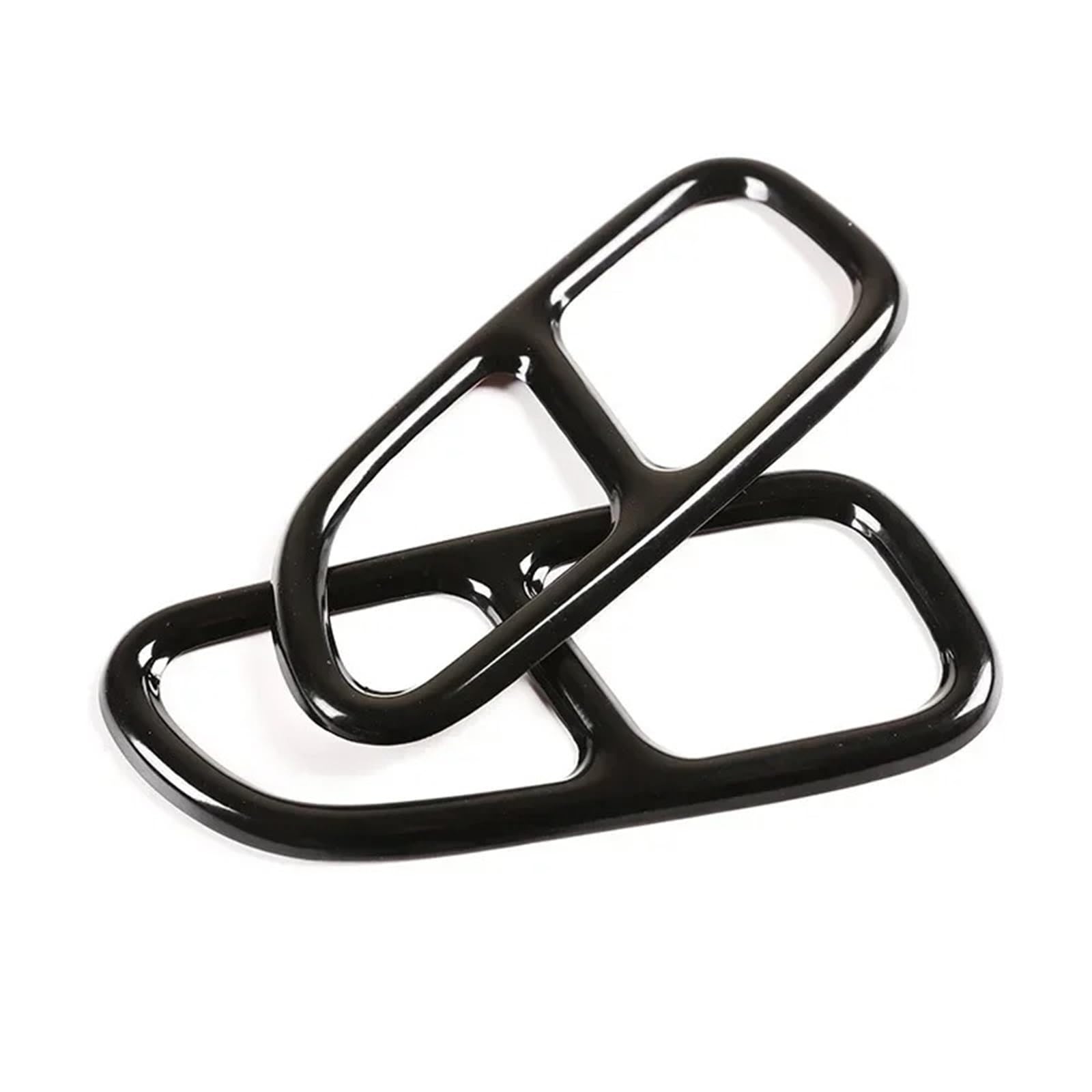 Endrohrblende Für Benz Für CLA W117 2013-2016 2X Auto Edelstahl Schwanz Kehle Auspuffrohr Schalldämpfer Spitze Abdeckung Borte Auto Auspuff Endrohr(Black) von ONETREND