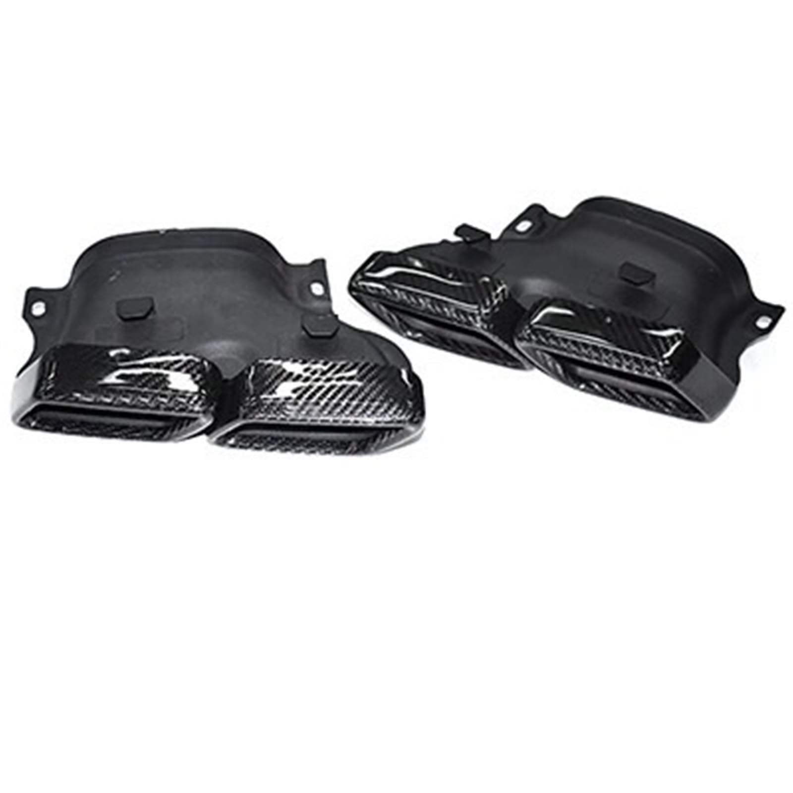 Endrohrblende Für C-Klasse W205 C63 Für S-Klasse W222 S63 Für GLE63 Für GLS63 Auspuffrohr Für AMG Carbon Schalldämpfer Spitze Düse Auto Auspuff Endrohr(Carbon Fiber A*MG) von ONETREND
