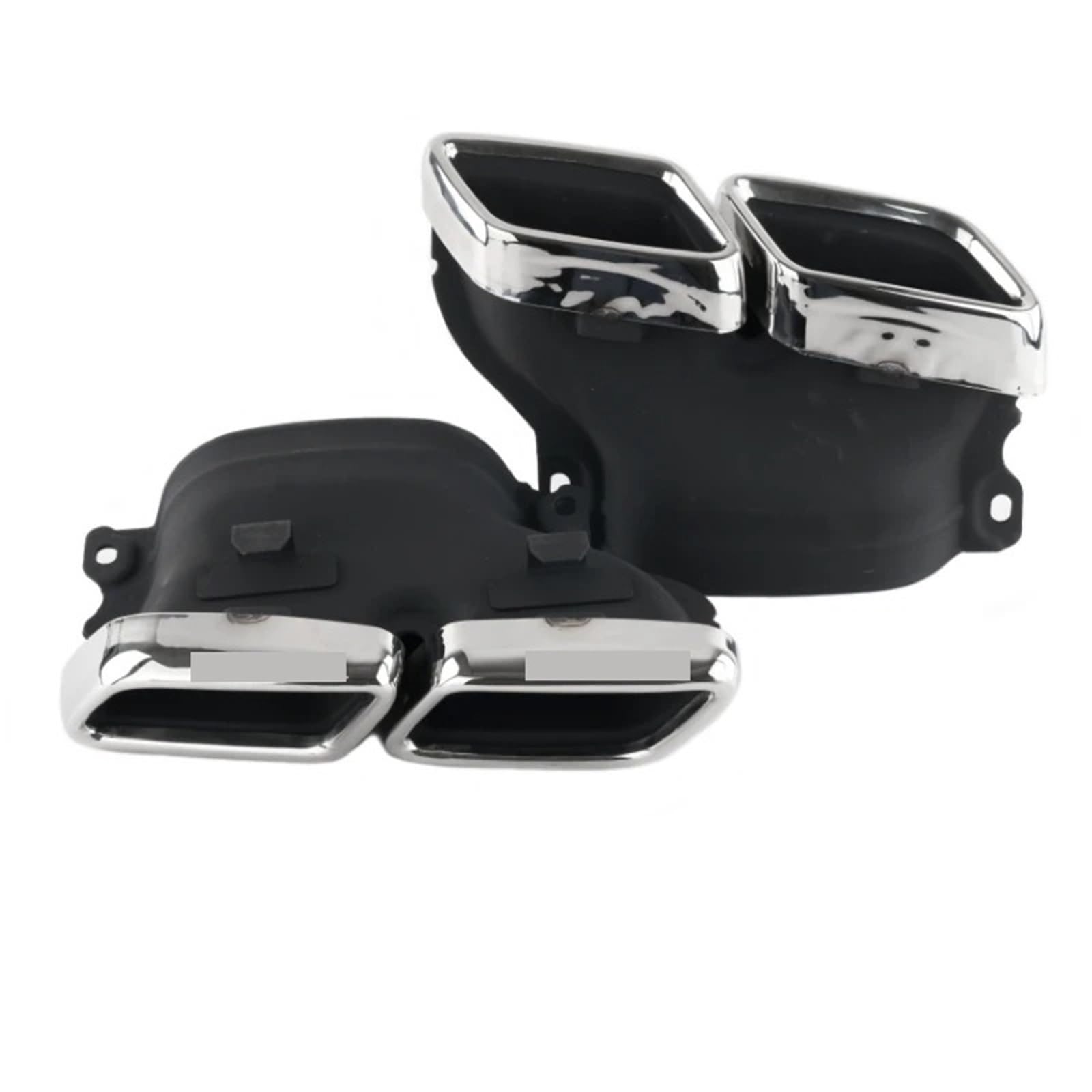 Endrohrblende Für C-Klasse W205 C63 Für S-Klasse W222 S63 Für GLE63 Für GLS63 Auspuffrohr Für AMG Carbon Schalldämpfer Spitze Düse Auto Auspuff Endrohr(Silver) von ONETREND