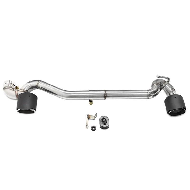 Endrohrblende Für E90 E92 320i 318i Auspuffrohr Edelstahl Schalldämpfer Spitze Endrohr Düse Auto Zubehör Doppel Auspuff Spitze Auto Auspuff Endrohr(Carbon Fiber) von ONETREND