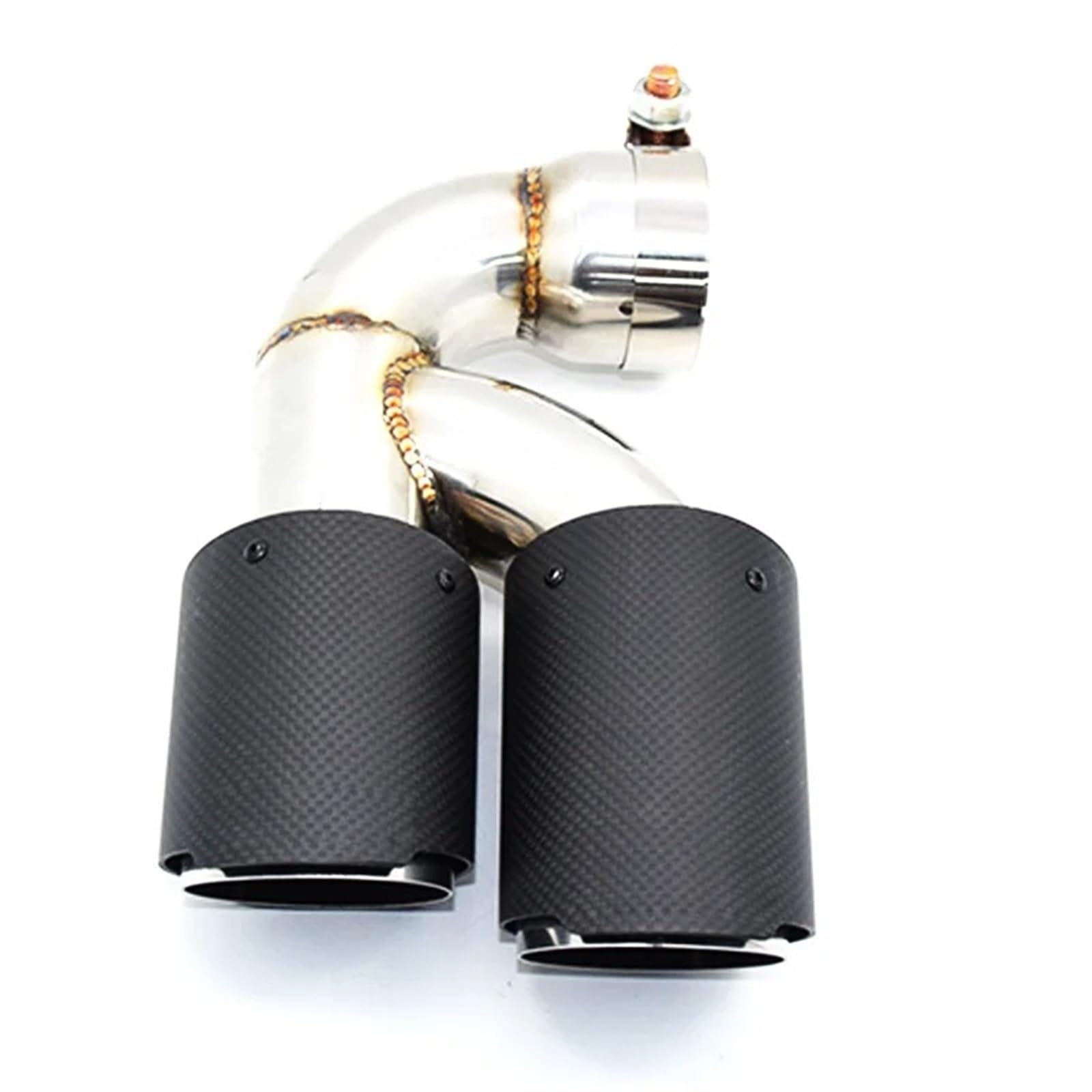 Endrohrblende Für F20 118i 120i 116i 1er-Reihe Edelstahl-Doppelauspuffrohr Schalldämpferspitze Endrohrdüse 1 PCS Doppelauspuffspitze Auto Auspuff Endrohr(116i Carbon Fiber) von ONETREND