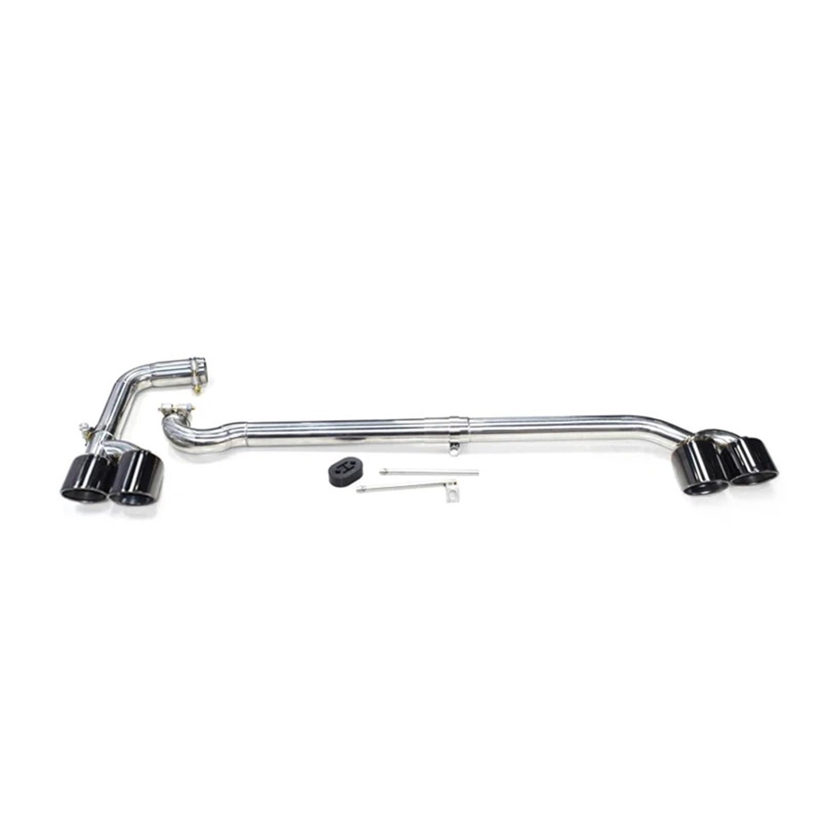 Endrohrblende Für F25 Für X3 F26 Für X4 2011-2016 Schalldämpfer Quad-Auspuffspitzen Endrohr Auspuffanlage Düse 304 Edelstahl Auto-Auspuffspitze Auto Auspuff Endrohr(Black) von ONETREND