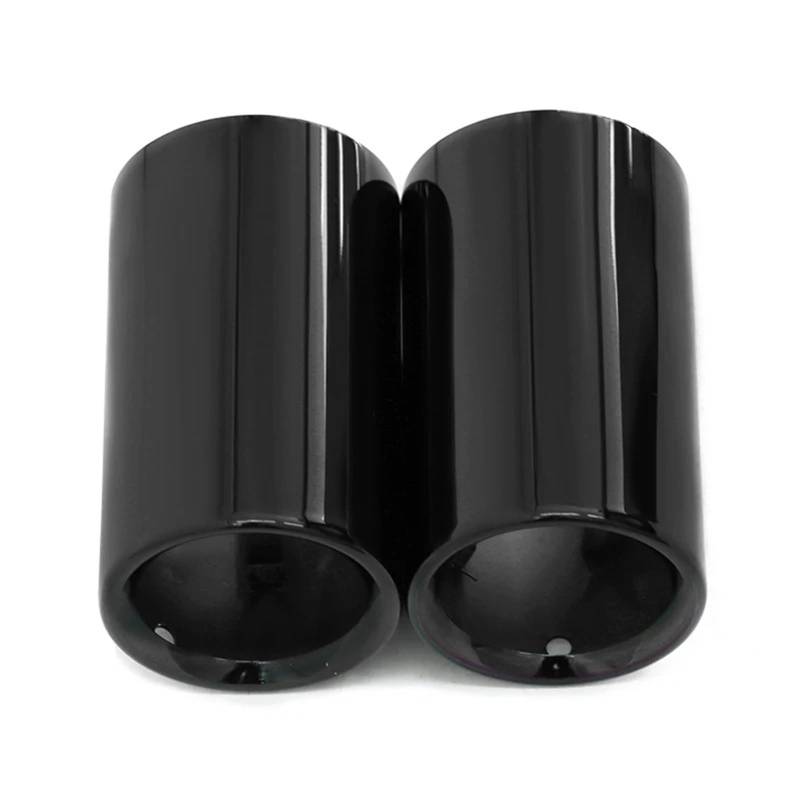 Endrohrblende Für F30 E92 E90 3er GT 325i 328i 2006 2007 2008-2010 2 Teile/los Edelstahl Auto Auspuffblenden Schalldämpfer Spitze Abdeckungen Auto Auspuff Endrohr(Black) von ONETREND